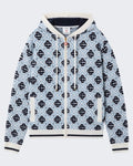 Men's Casablanca Monogram Zip Up Hoodie CC Monogram — huidige kleur