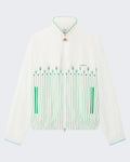 Casablanca Printed Windbreaker Jacket Sporty Floral Stripe