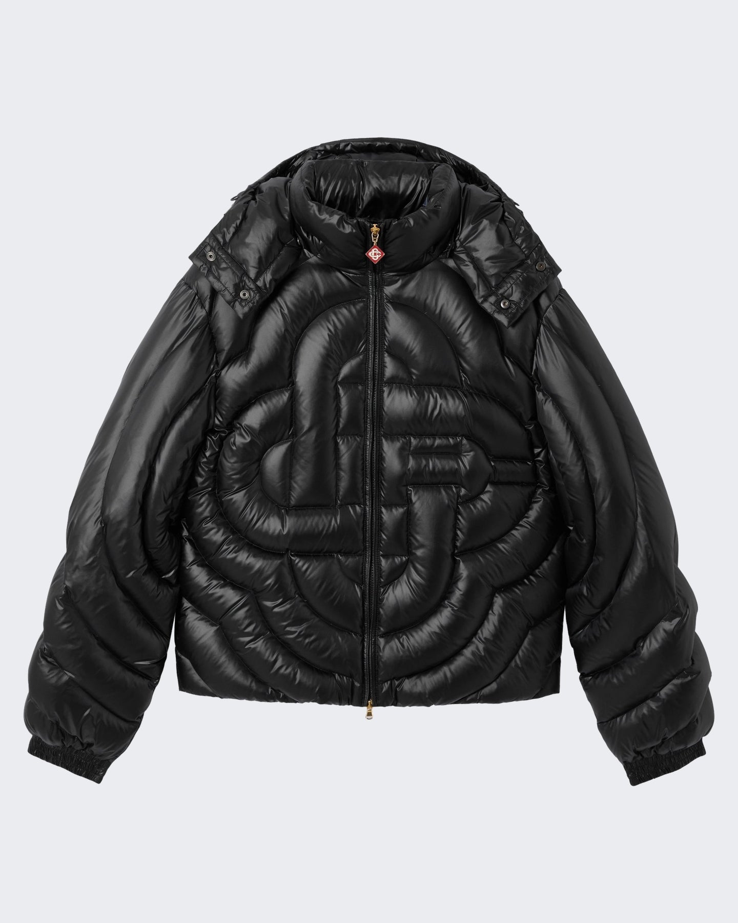 Casablanca Heren Quilted Puffer Jacket Zwart - Eleganza.nl