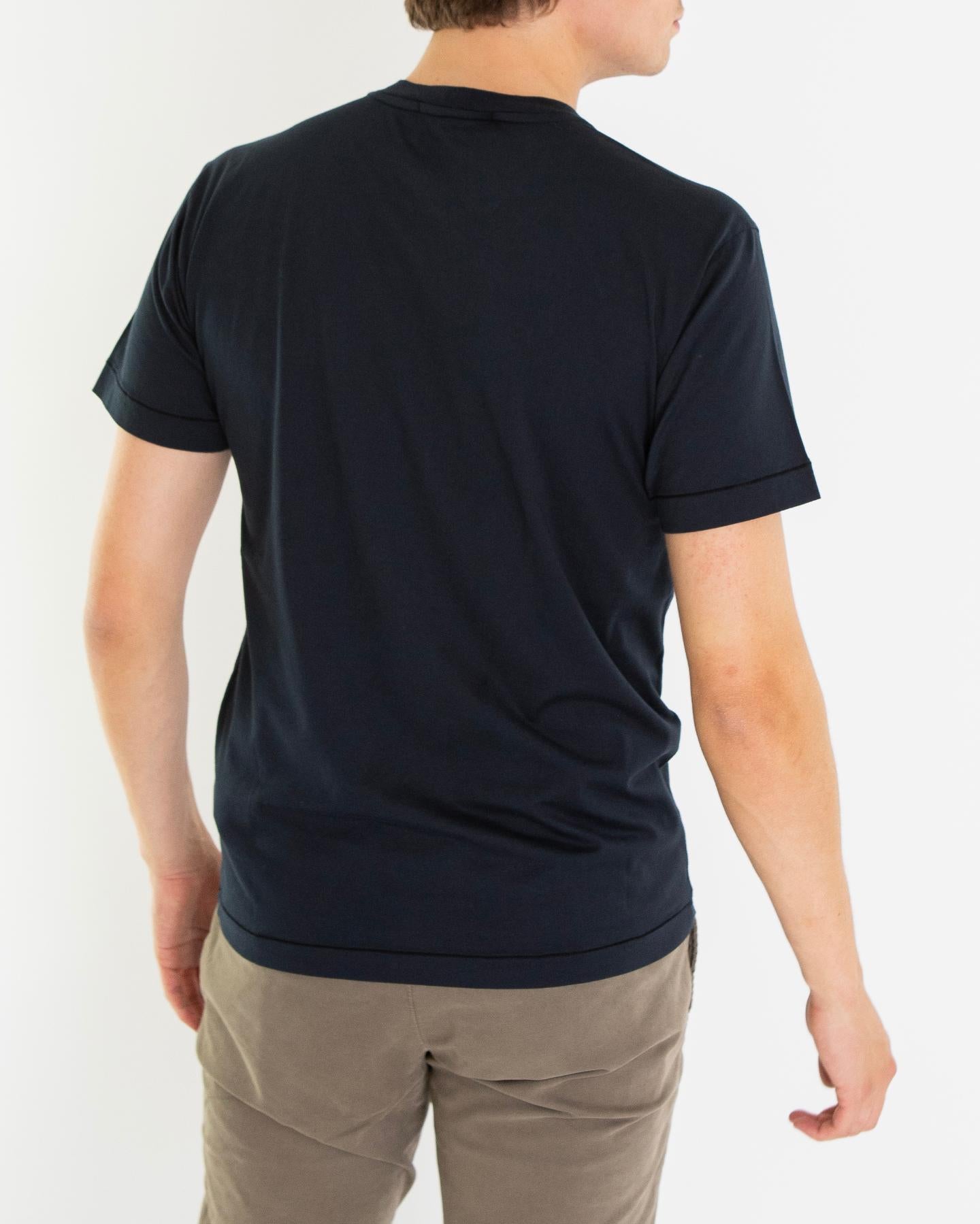 Heren Compasslogo T-Shirt Blauw