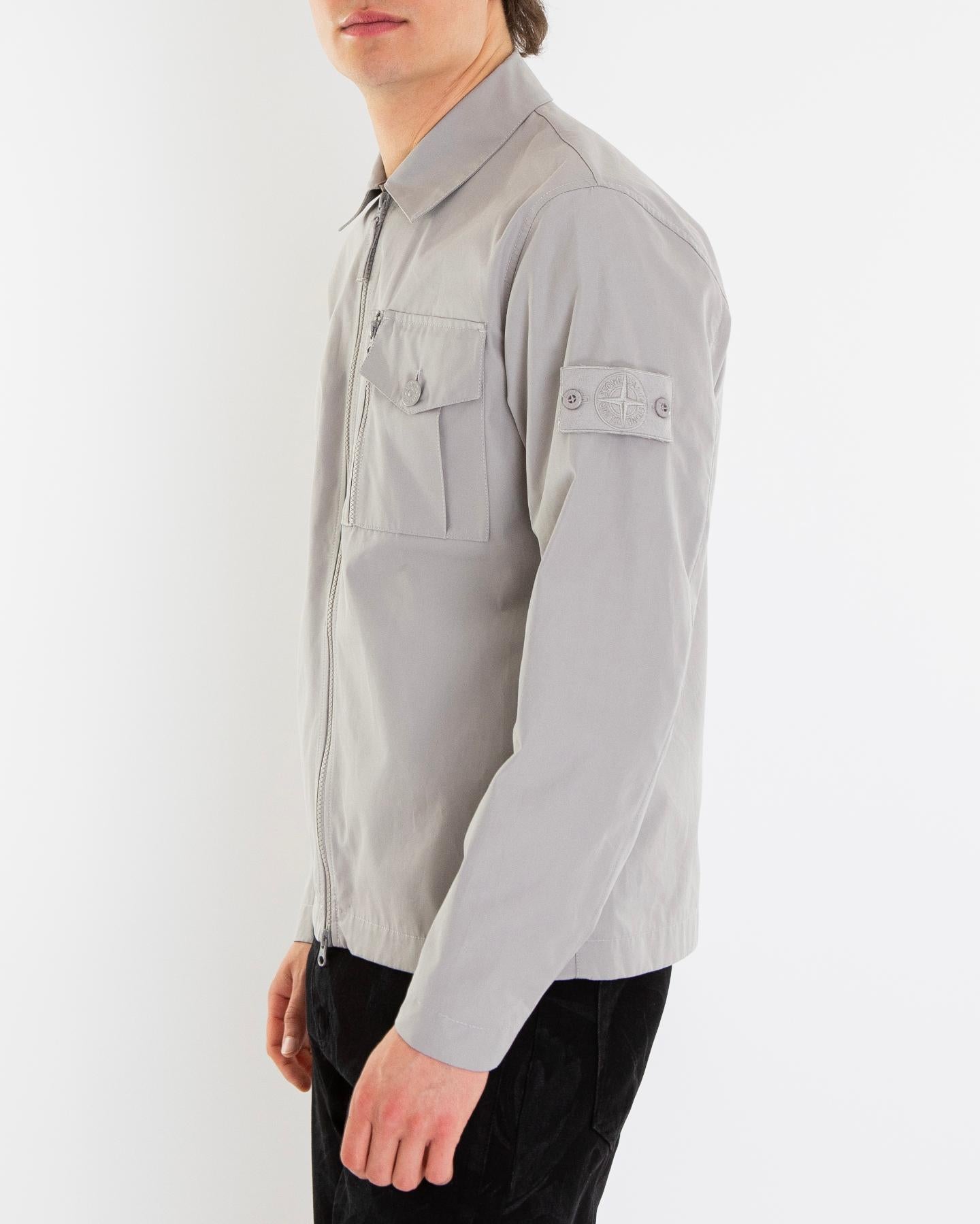 Heren Ghost Shirt Jacket Grijs