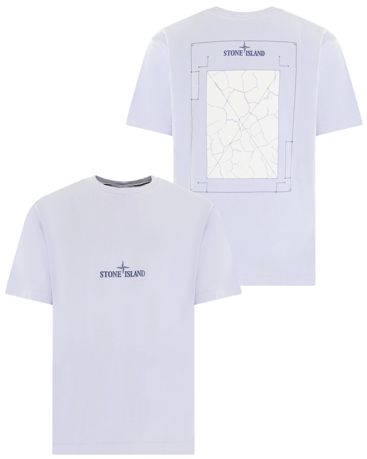 Heren ConstructionLine T-Shirt Paars