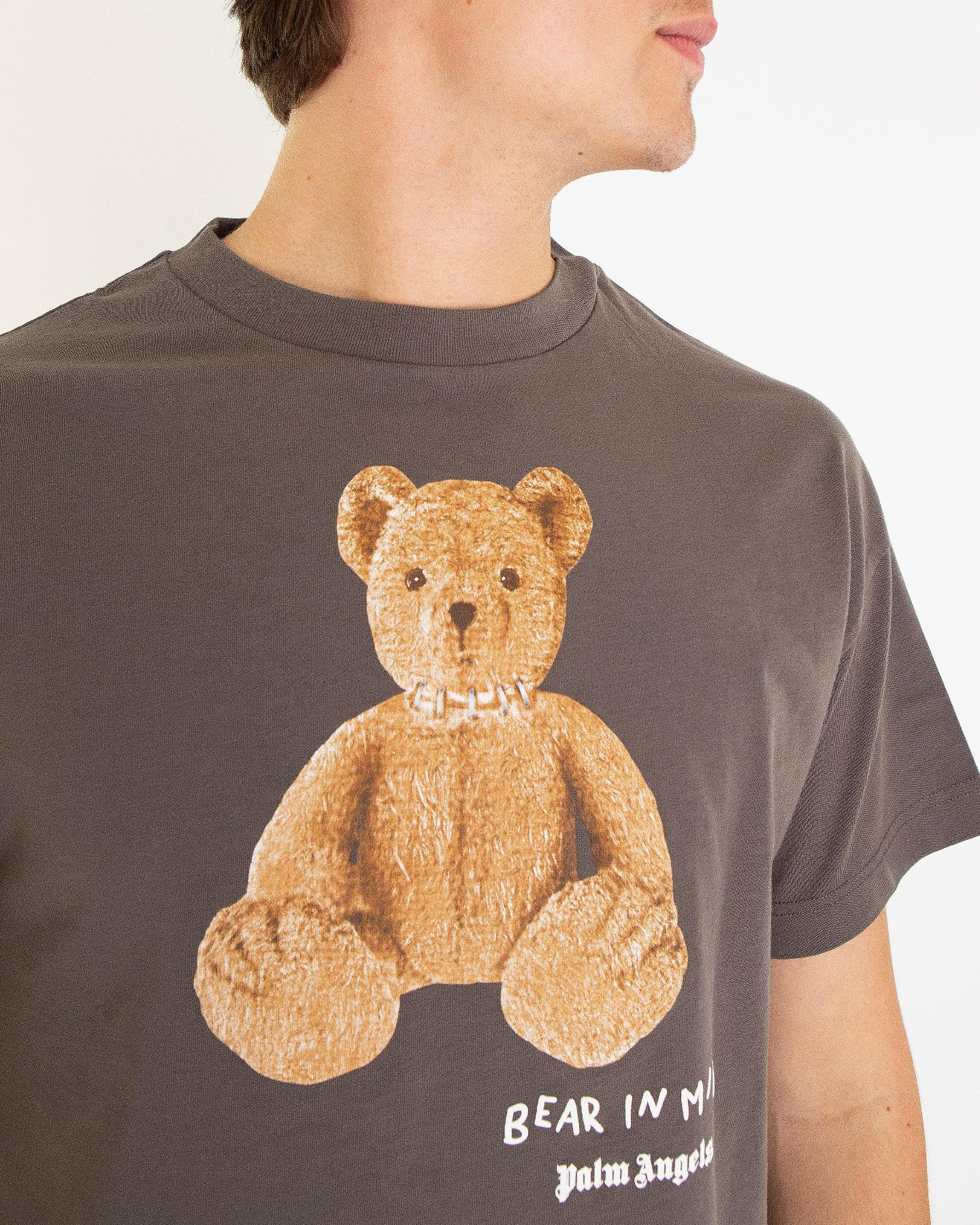 Heren Bear in Mind T-Shirt Grijs