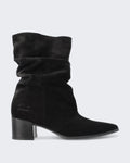 Women's Suede Shoe in Sleek Black — huidige kleur