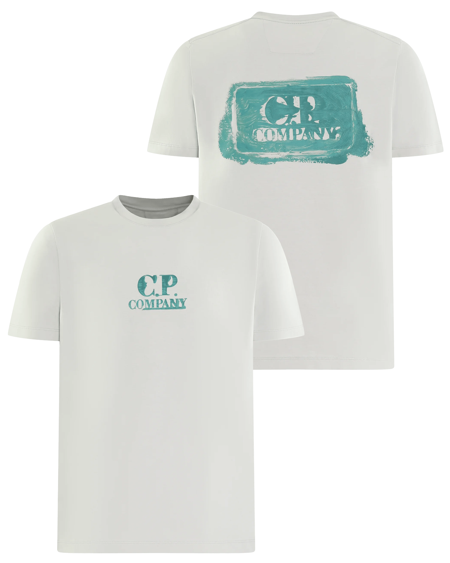 C.P.Company Heren Graphic Logo T-Shirt Grijs - Eleganza.nl