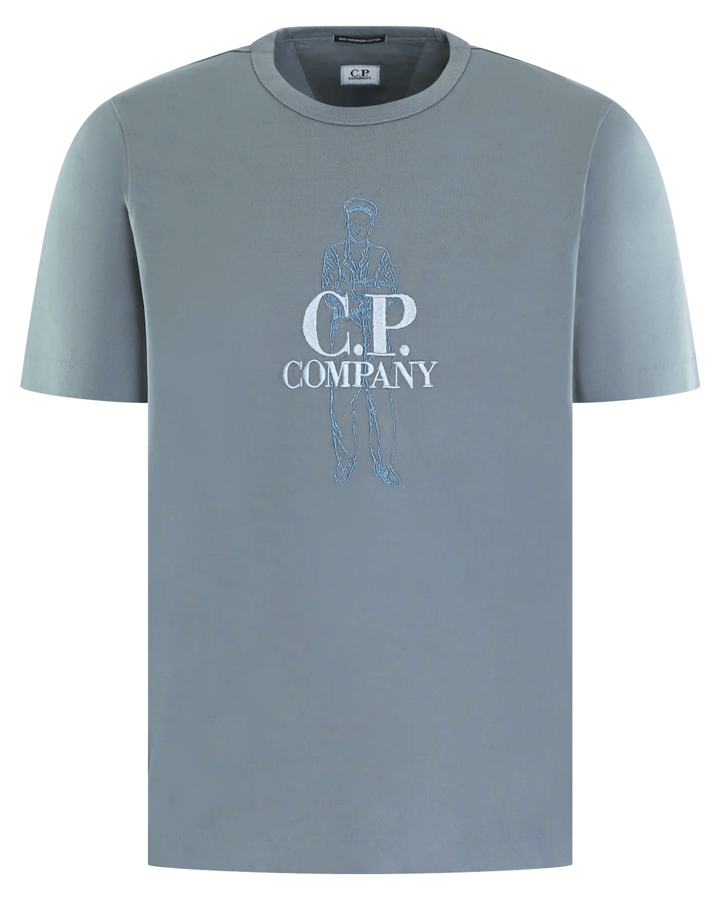C.P.Company Heren Twisted Sailer T-Shirt Blauw - Eleganza.nl