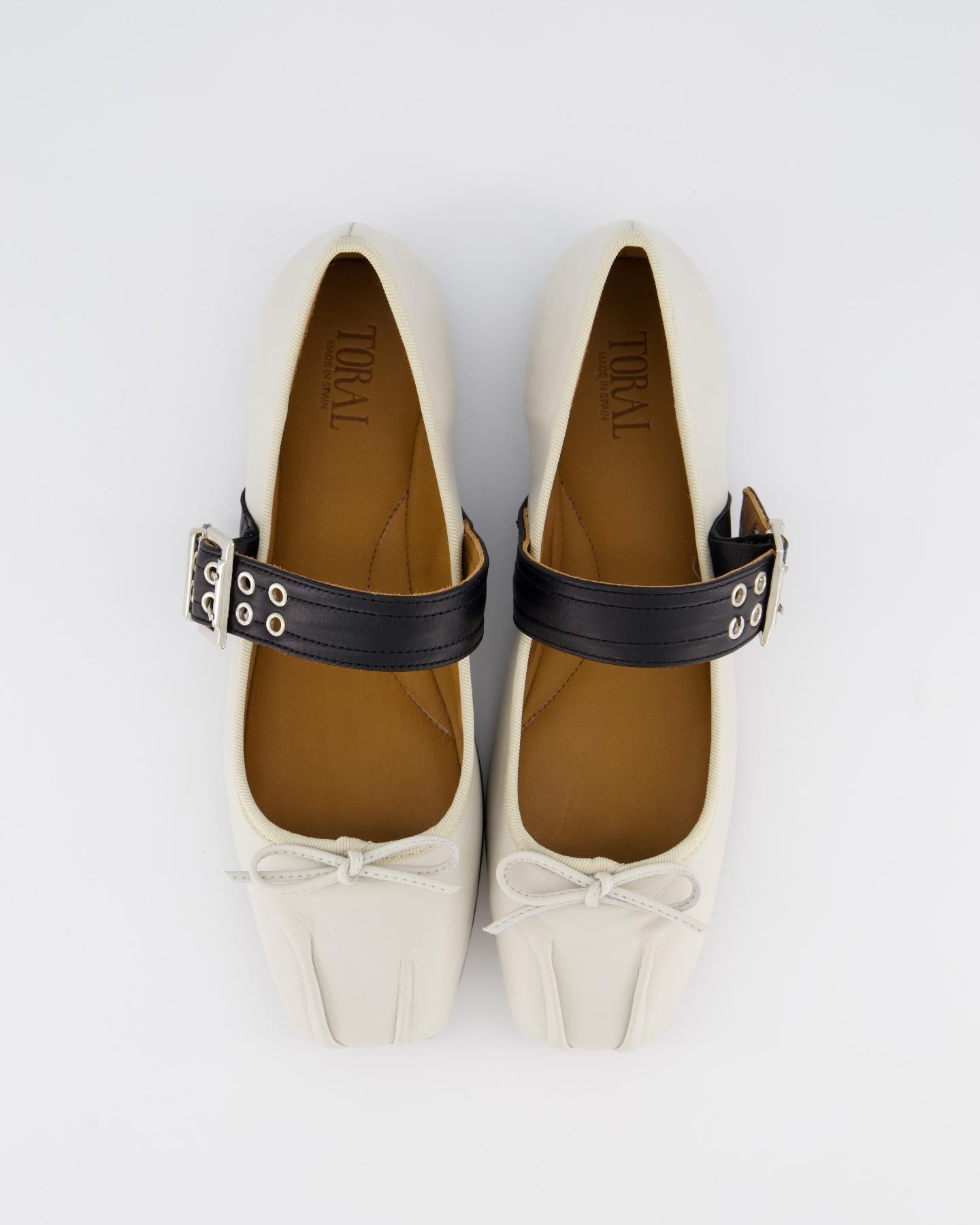 Dames Astrid Loafer Wit/Zwart