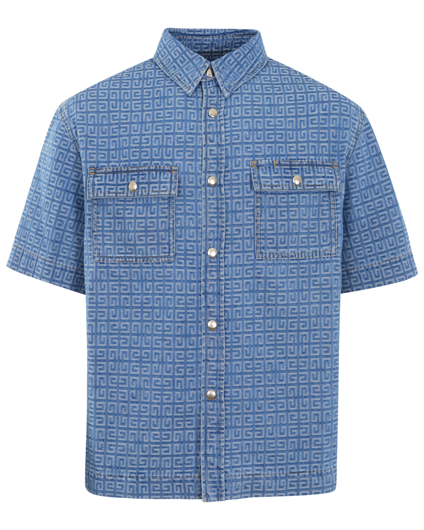 Men Shirt Denim 4G