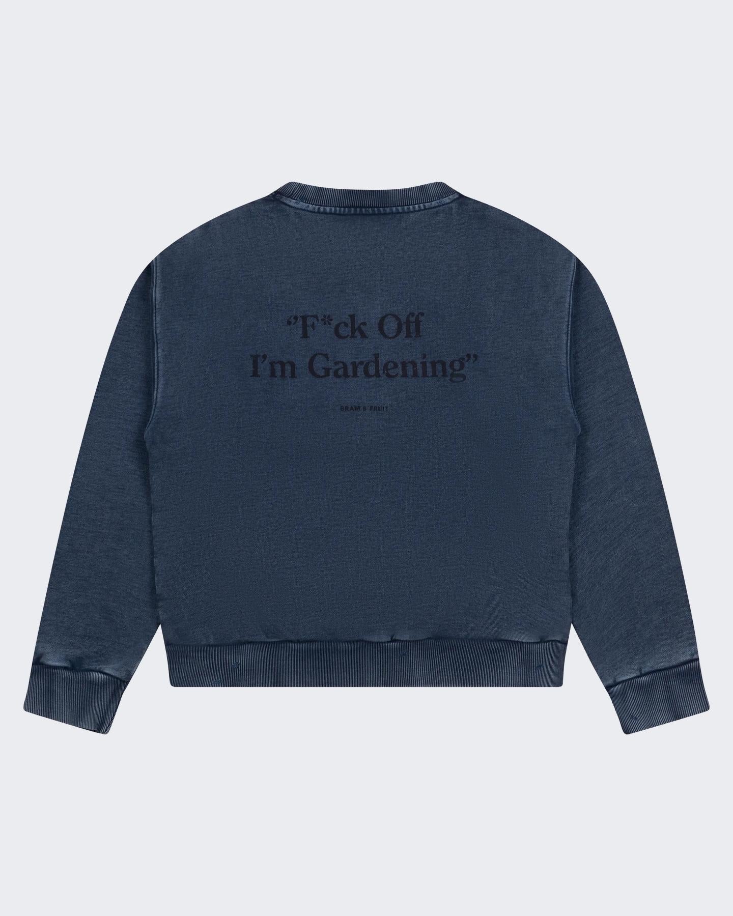 Heren F*ck Off Sweater Blauw