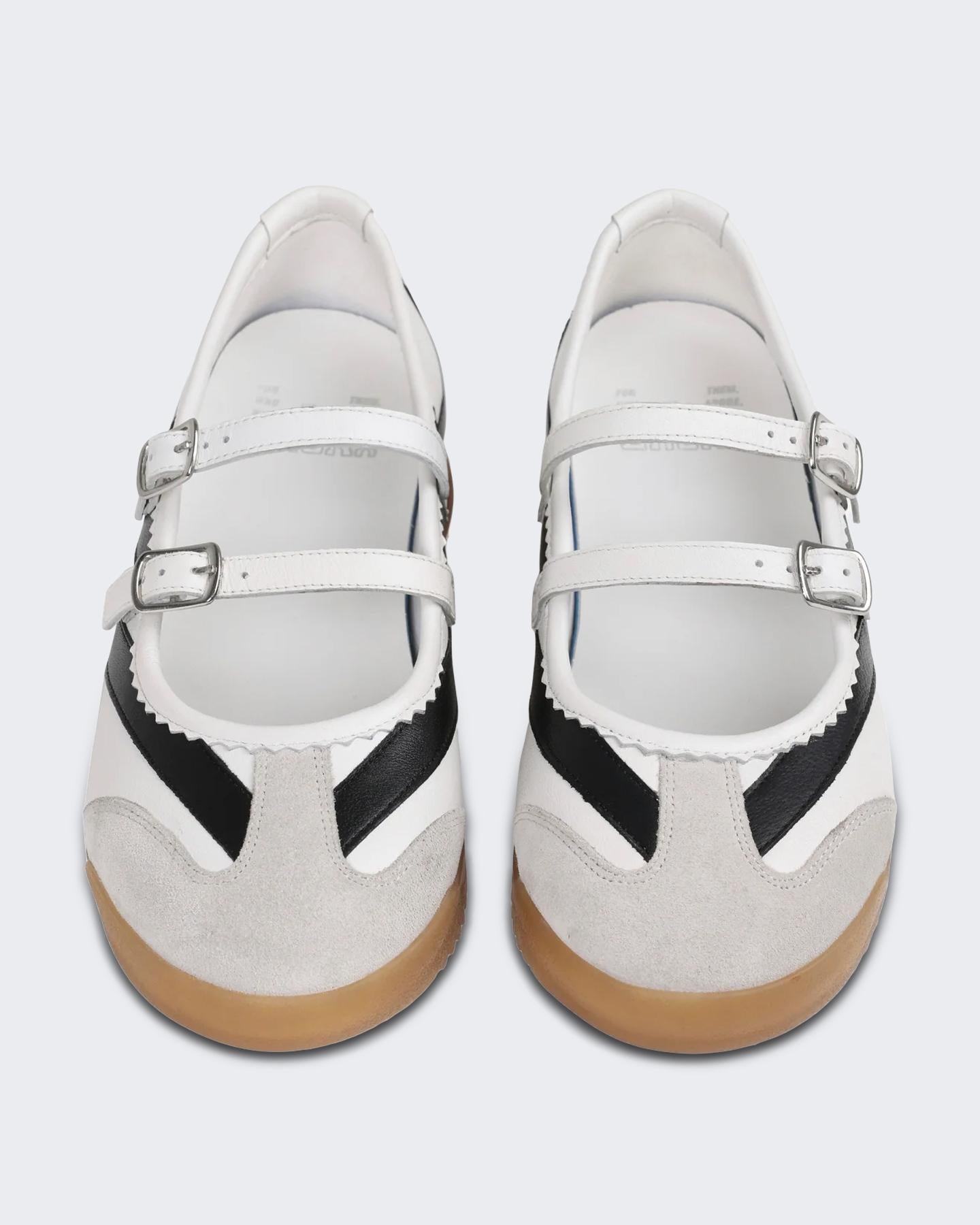 Dames Cli-Oo Mary Jane Sneaker Wit