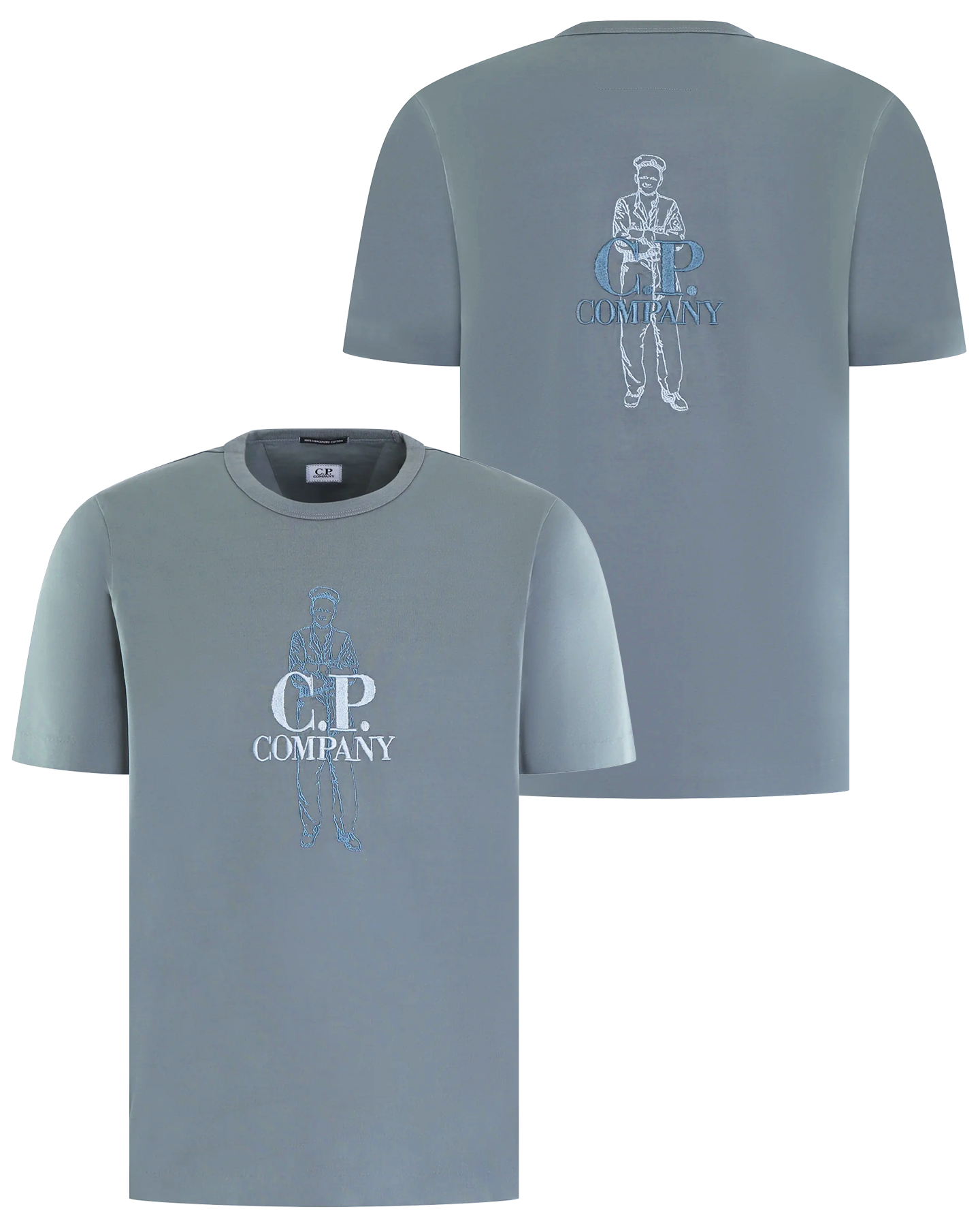 Heren Twisted Sailer T-Shirt Blauw