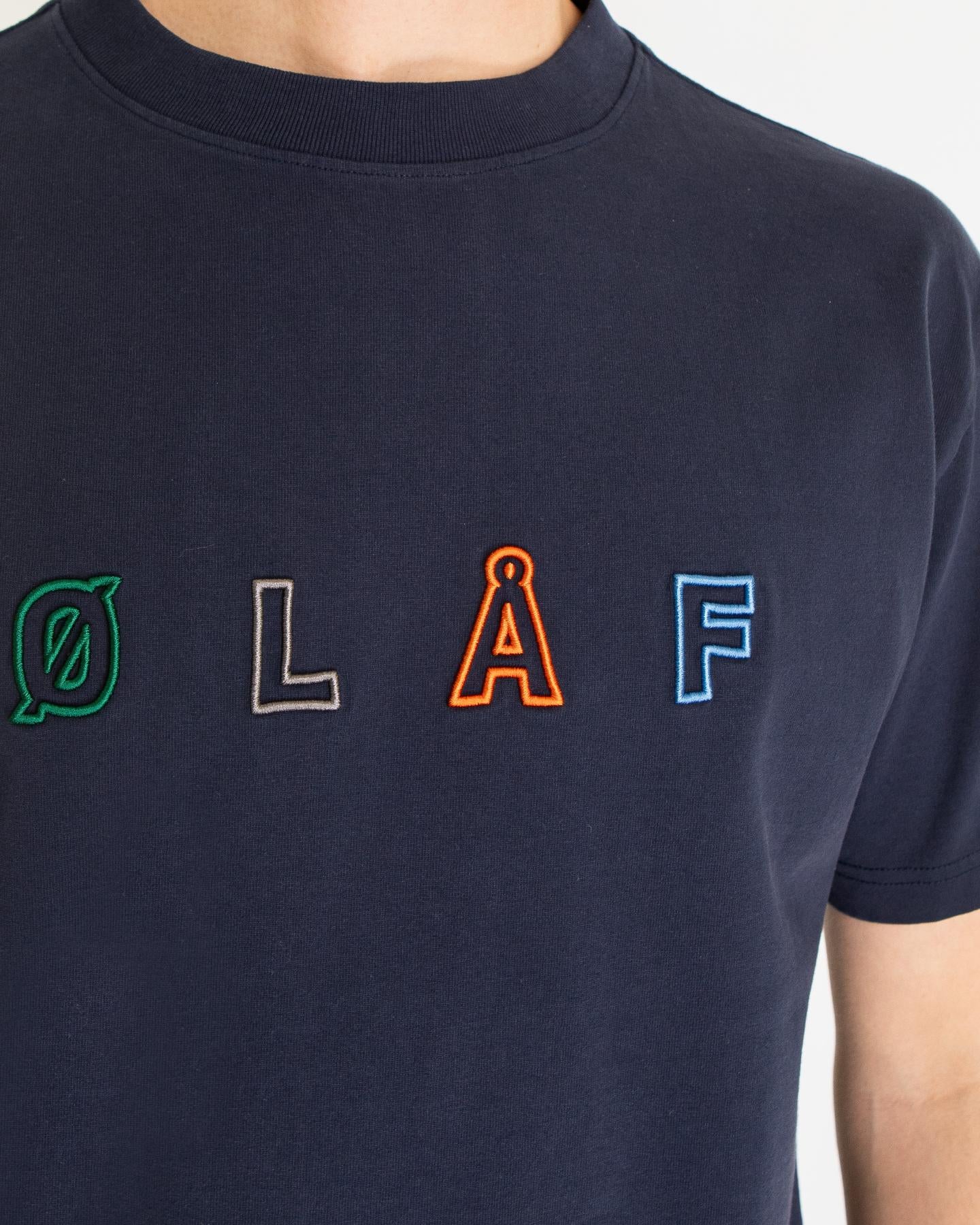 Heren Sans Embro T-Shirt Blauw