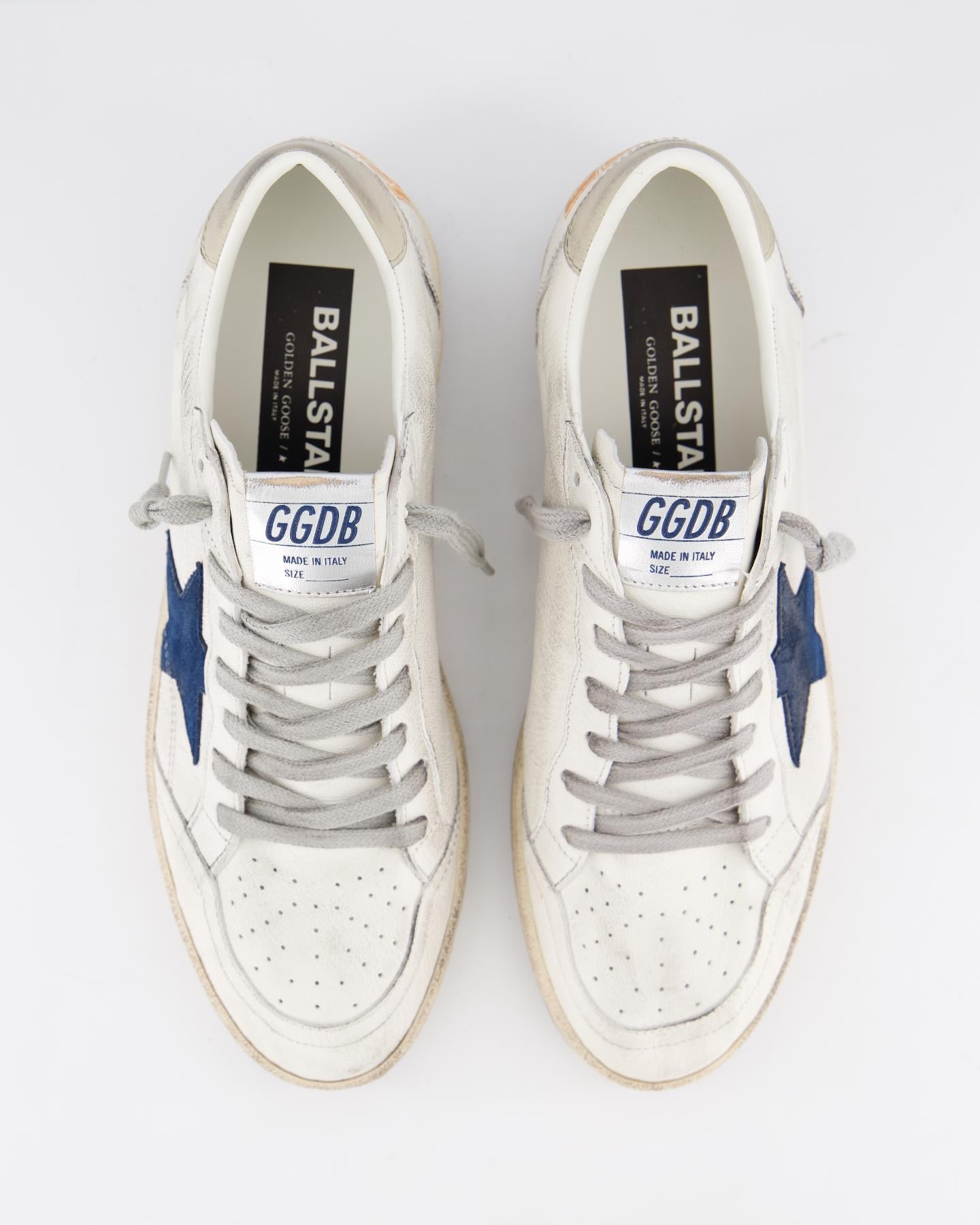 Heren Ball Star Sneaker Wit/Blauw