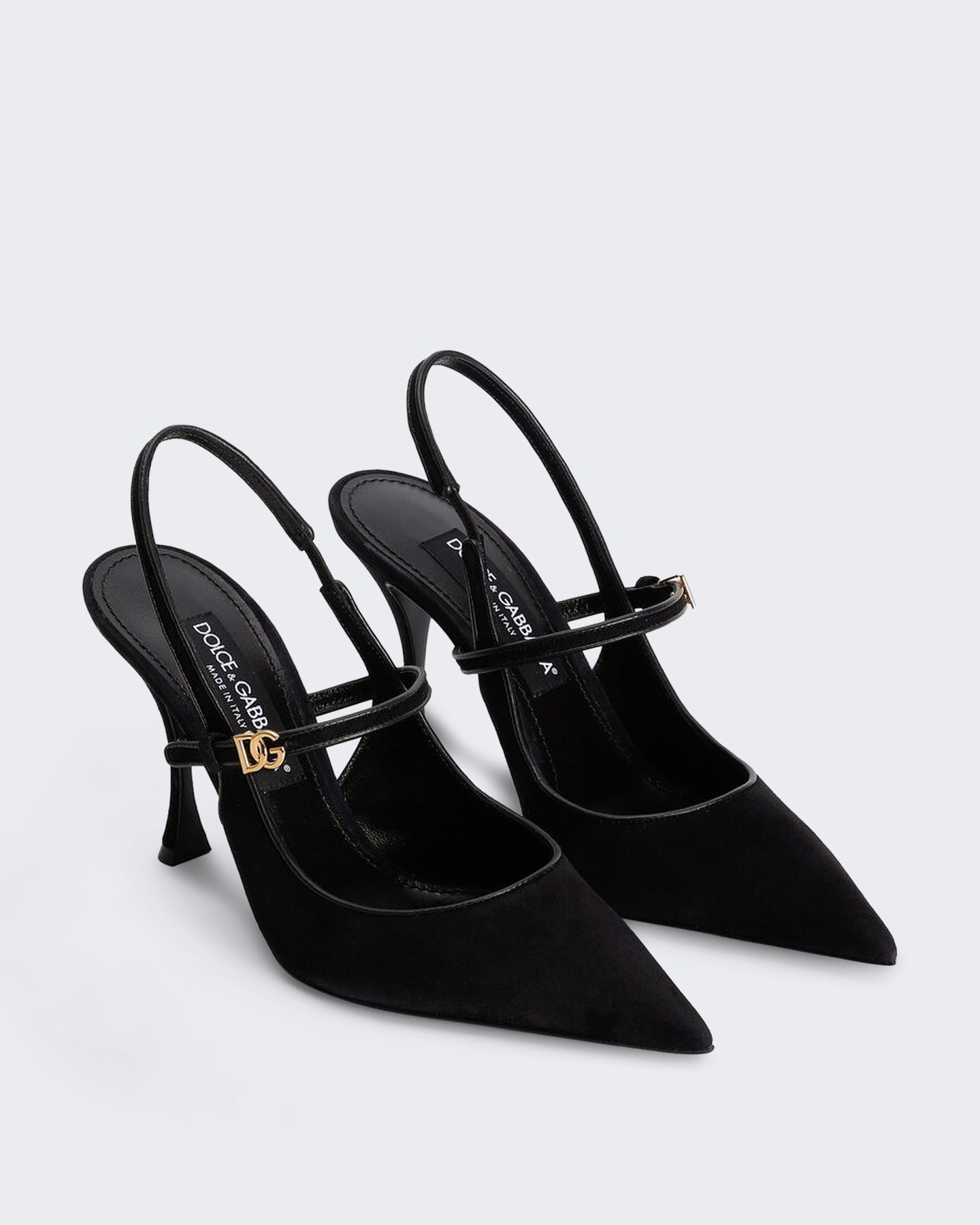 Dolce&Gabbana Dames Elegante slingback pumps Zwart - Eleganza.nl