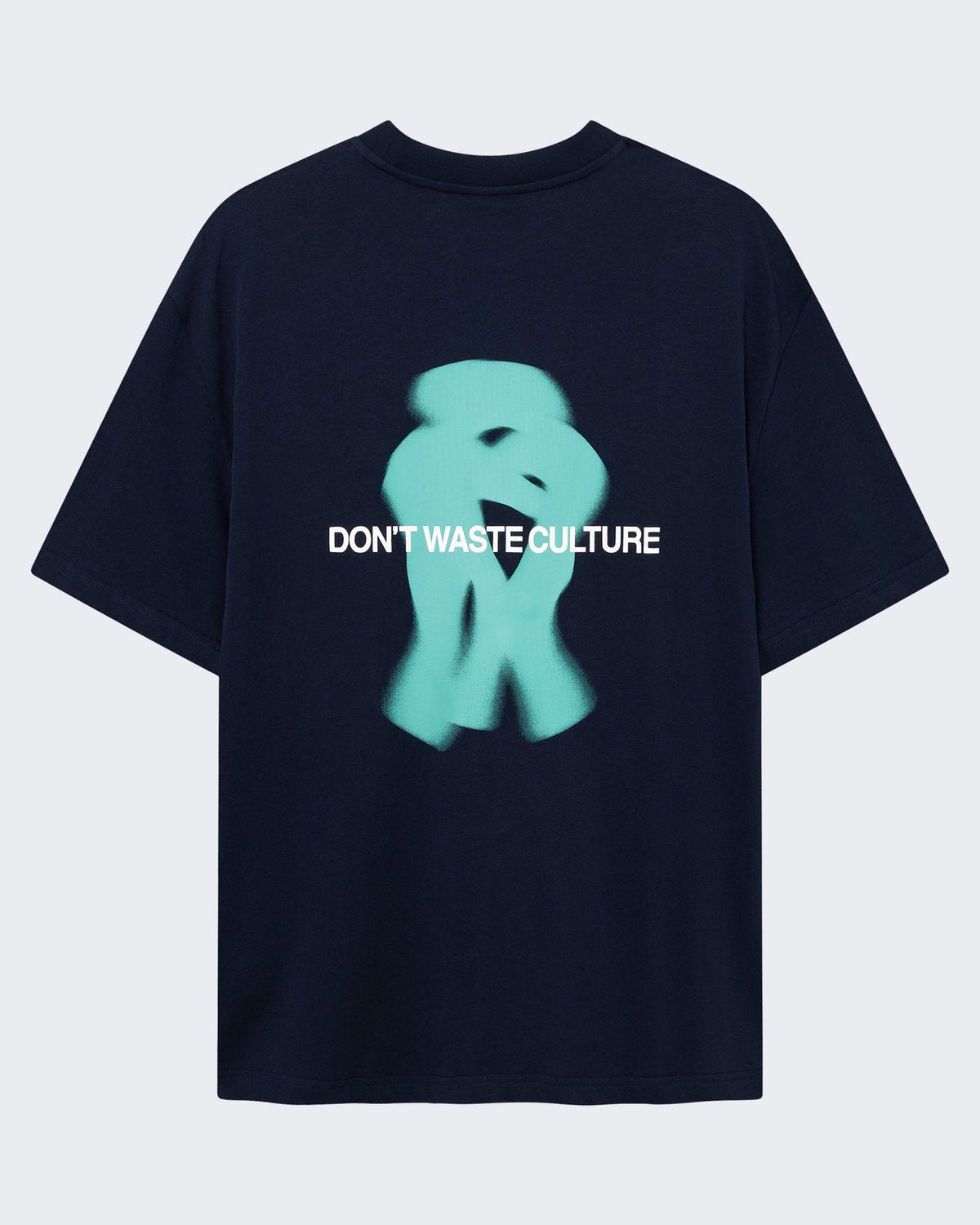 Don't Waste Culture Heren T-shirt met klassieke pasvorm Blauw - Eleganza.nl