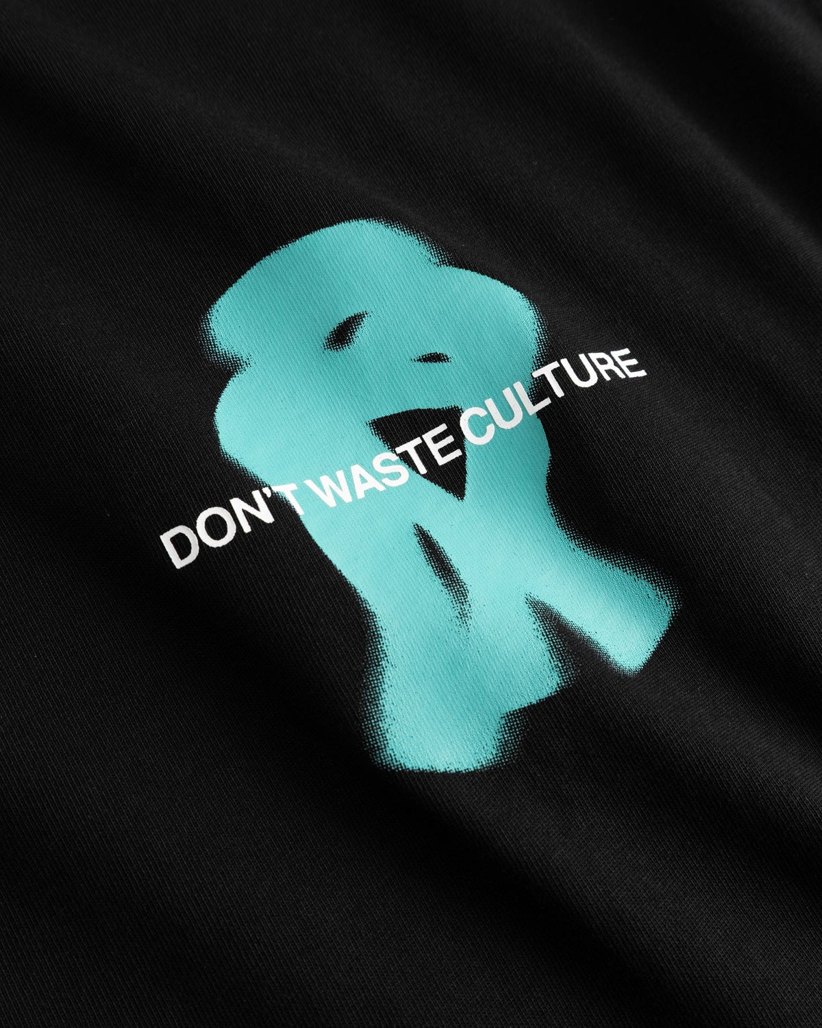 Don't Waste Culture Heren T-shirt met klassieke pasvorm Zwart - Eleganza.nl