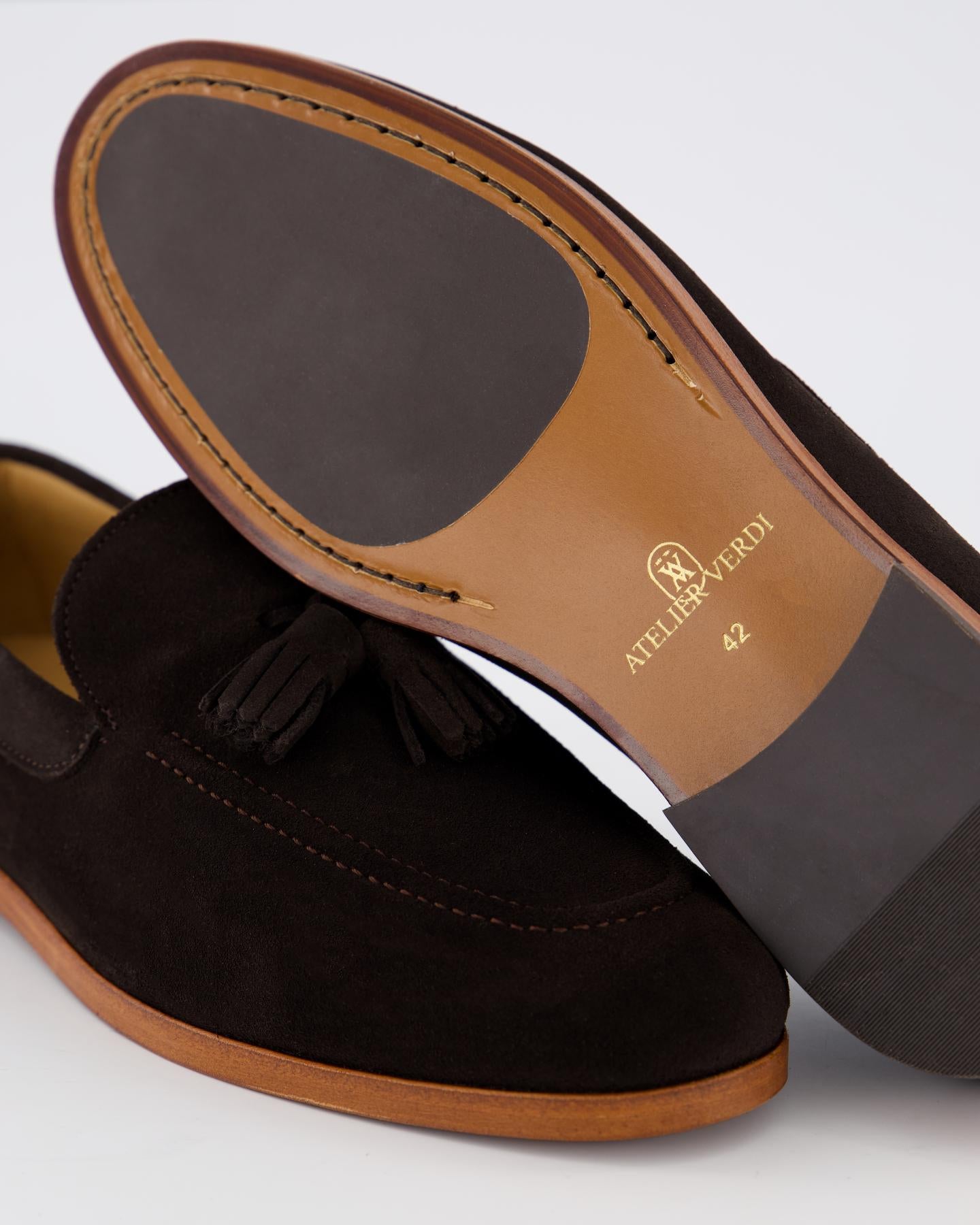 Heren Harrison Loafer Pom Pom Brown