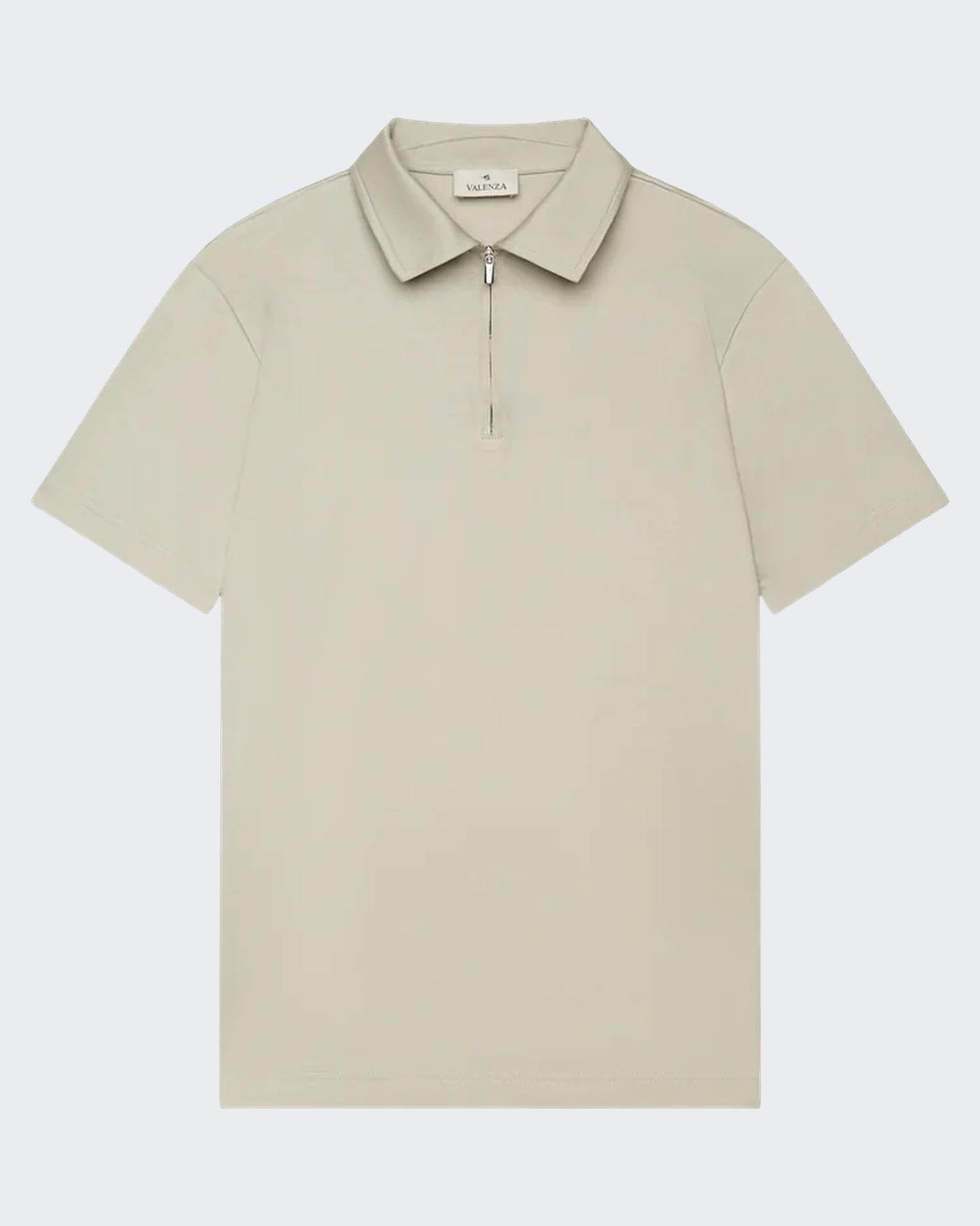 VALENZA Heren Supima Polo Zip Collar