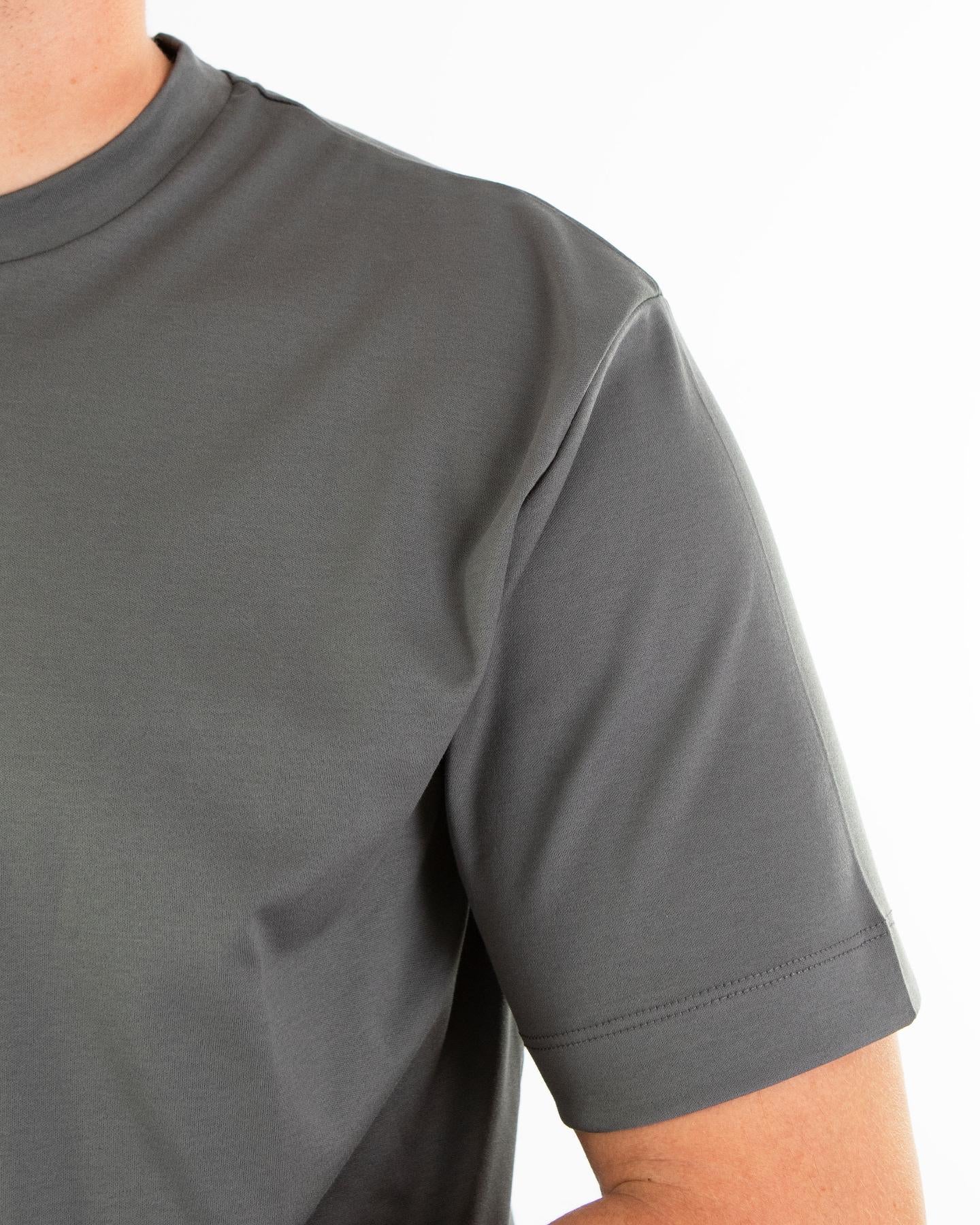 Heren Interlock Supima T-Shirt Grijs