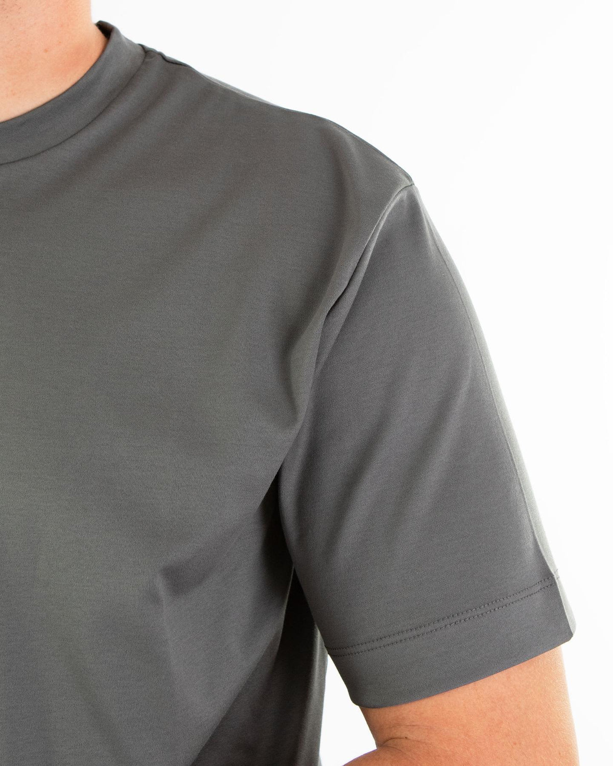 Heren Interlock Supima T-Shirt Grijs