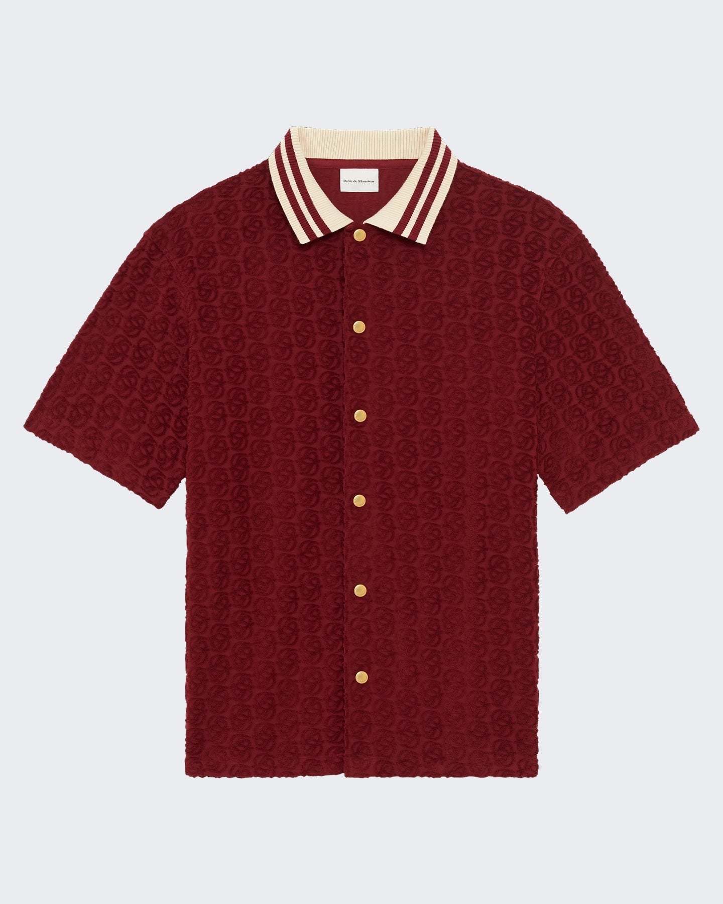 Drole De Monsieur Heren Monogram Shirt Wit - Eleganza.nl