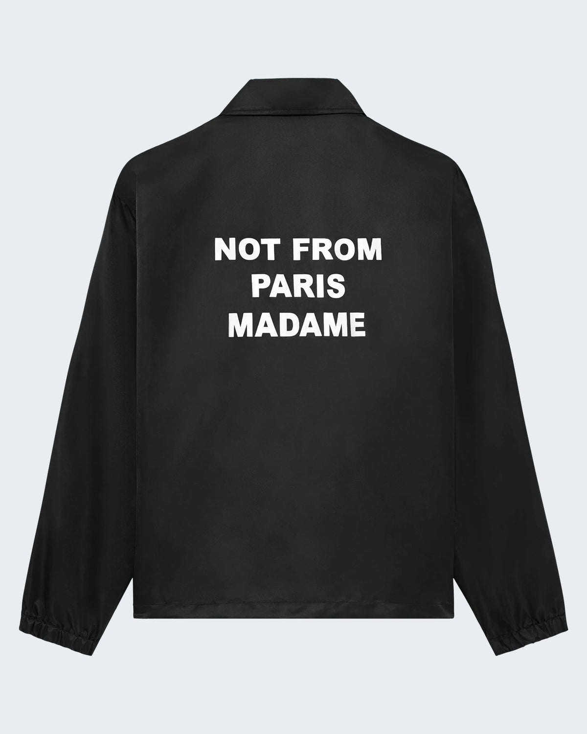Drole De Monsieur Heren Slogan Jacket Zwart - Eleganza.nl