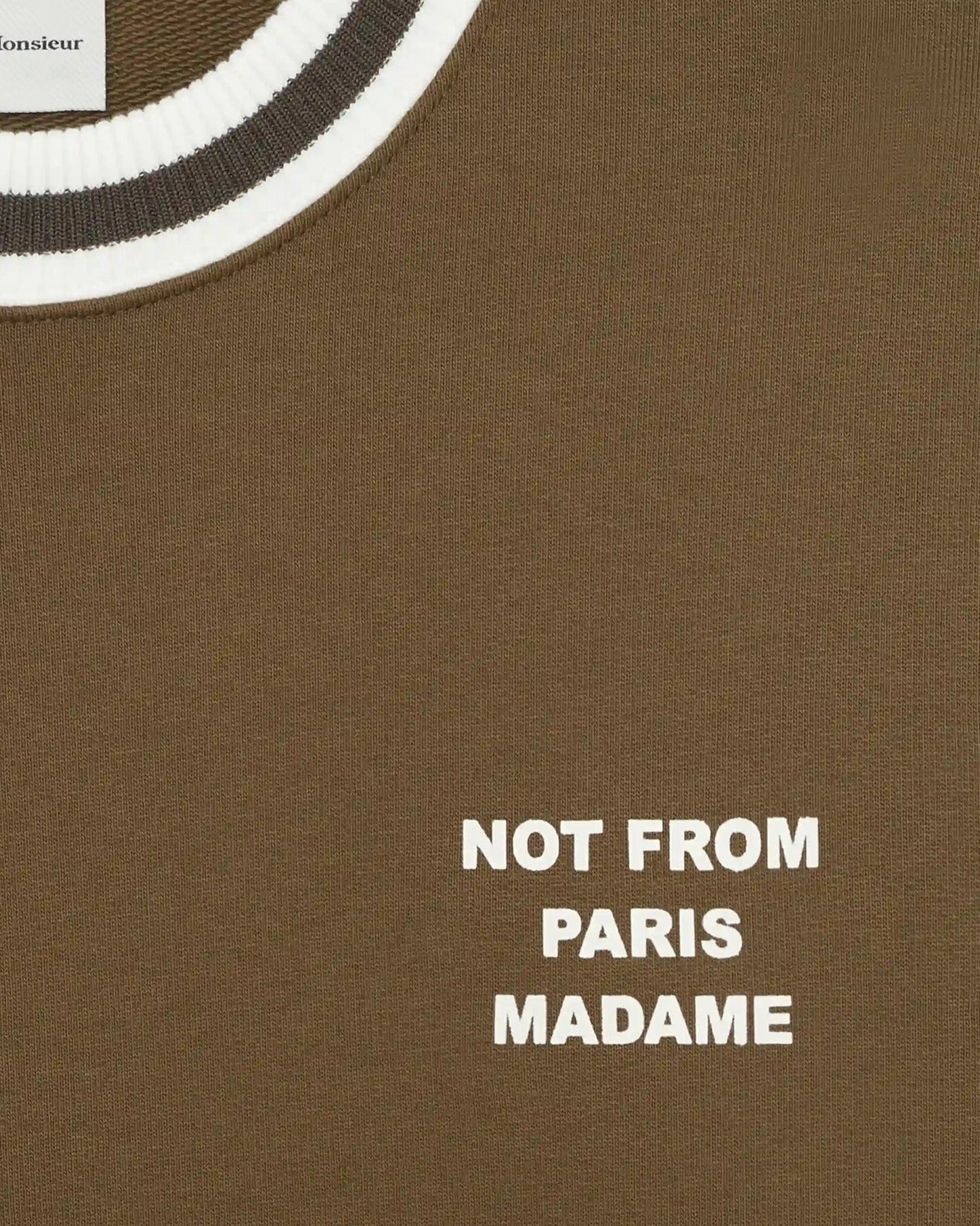 Drole De Monsieur Heren Sport Slogan Sweatshirt Zwart - Eleganza.nl