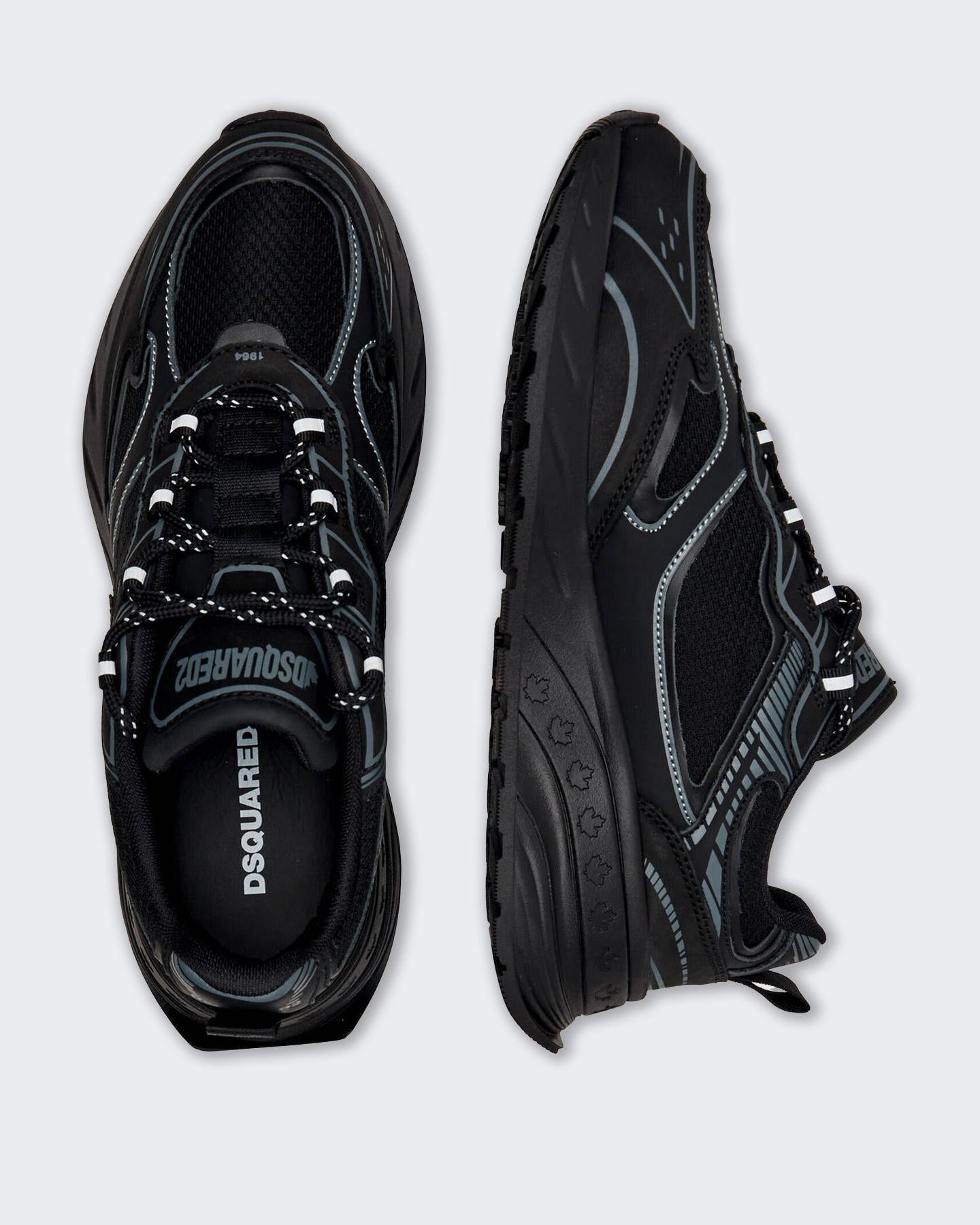 Dsquared2 Heren Sprinter Sneaker Wit/Groen - Eleganza.nl