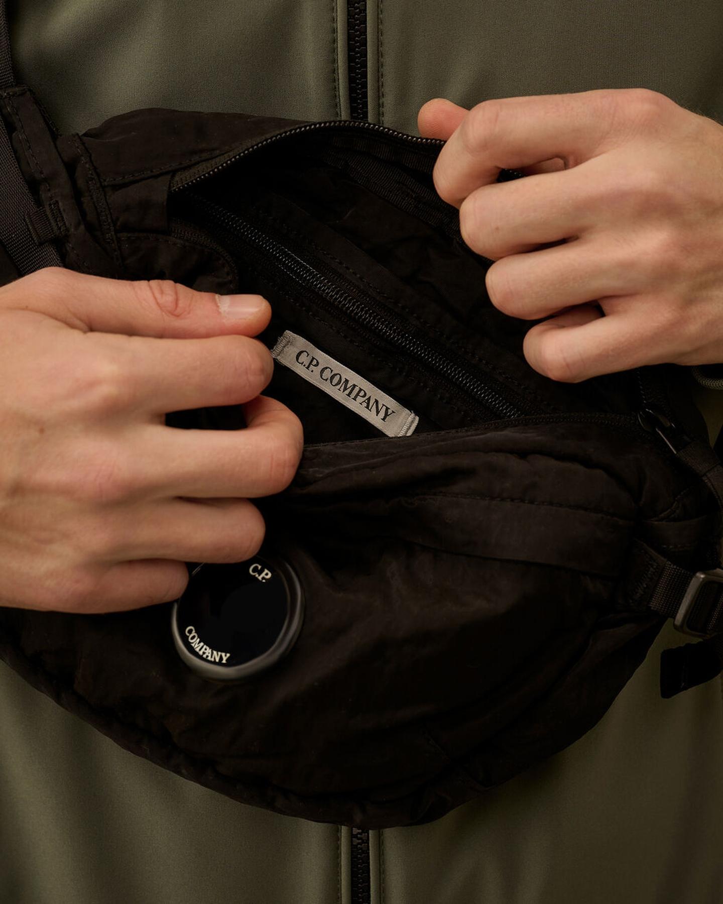 Heren Waist Lens Bag Zwart