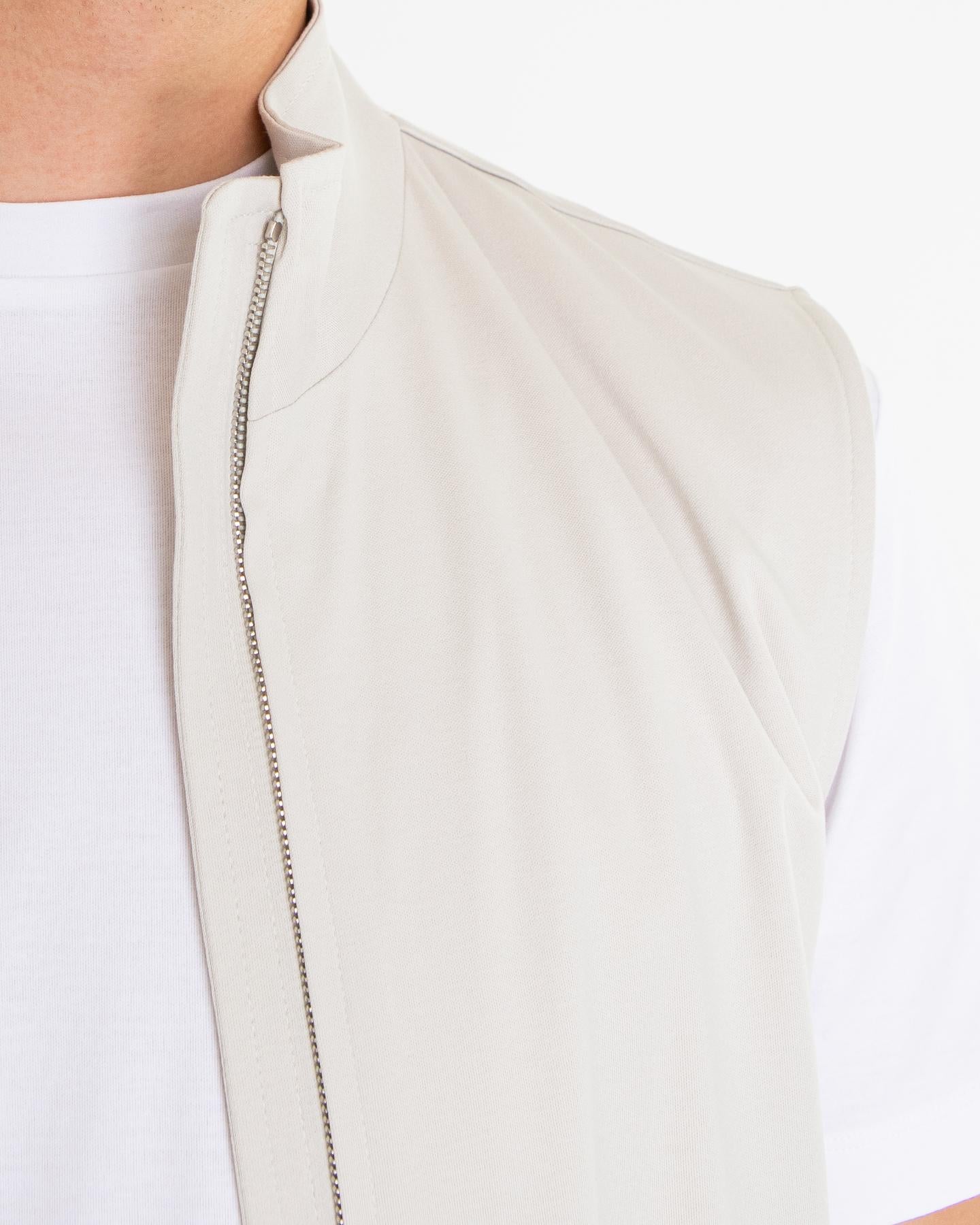 Heren Supima Bodywarmer Grijs