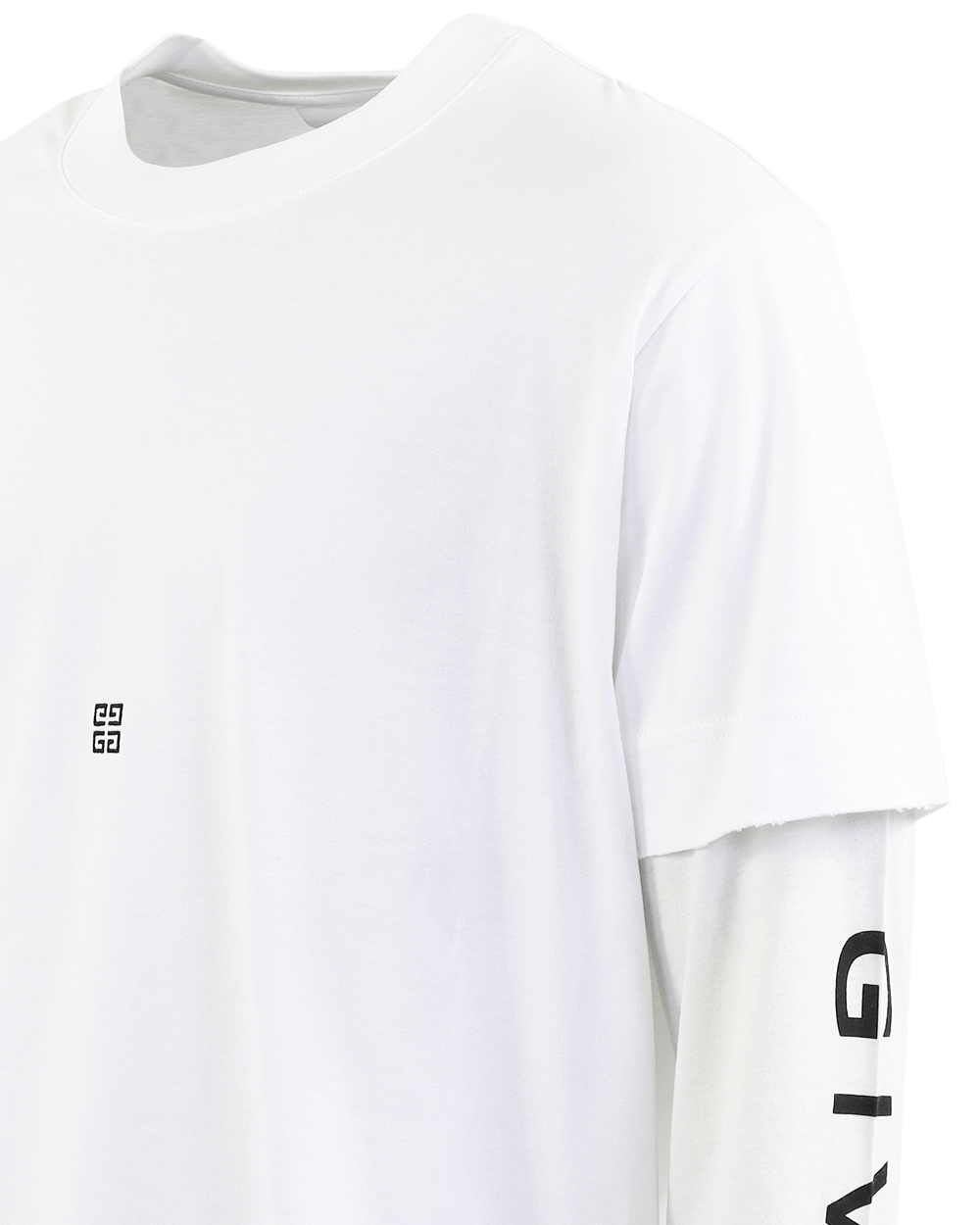 Men Cut & Layer T-shirt White