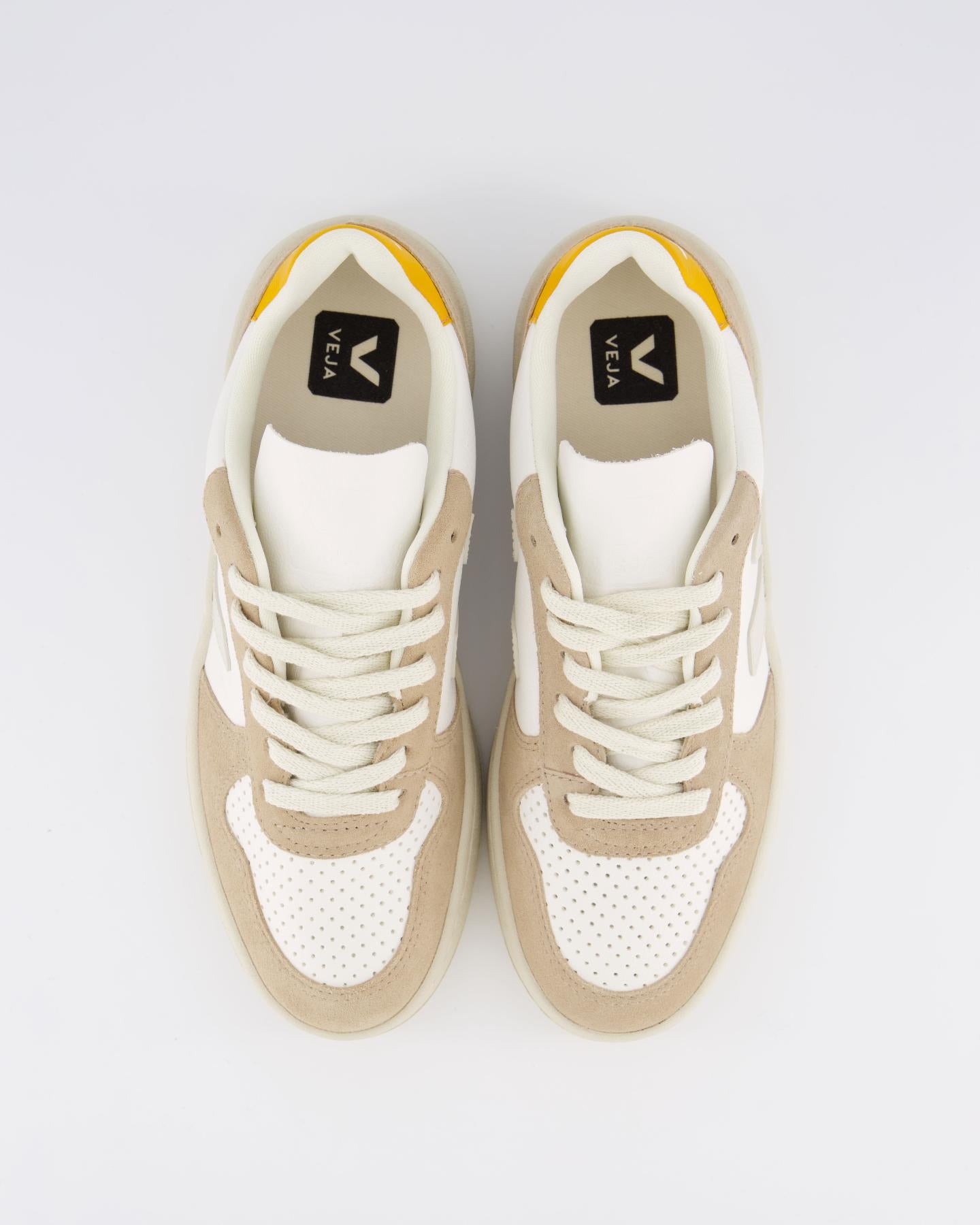 Women V-10 sneaker beige/white/yellow