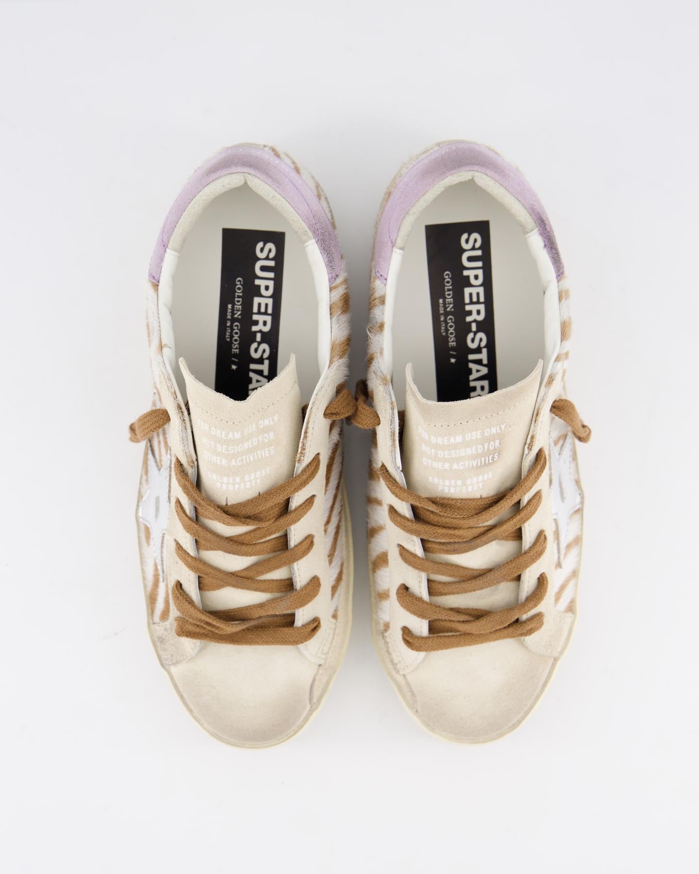 Dames Super-Star Sneaker Wit/Bruin