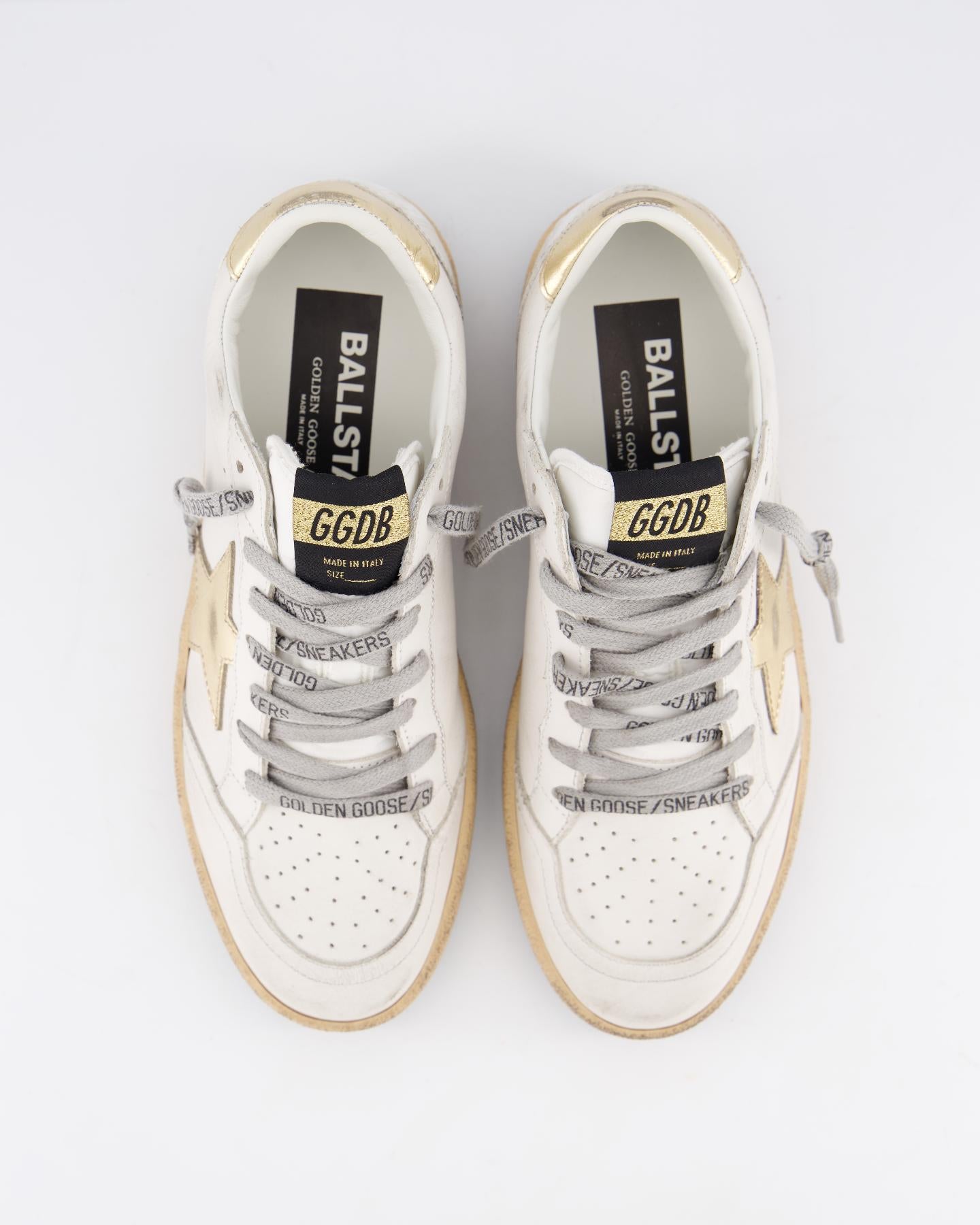 Dames Ball Star Sneaker Wit/Goud
