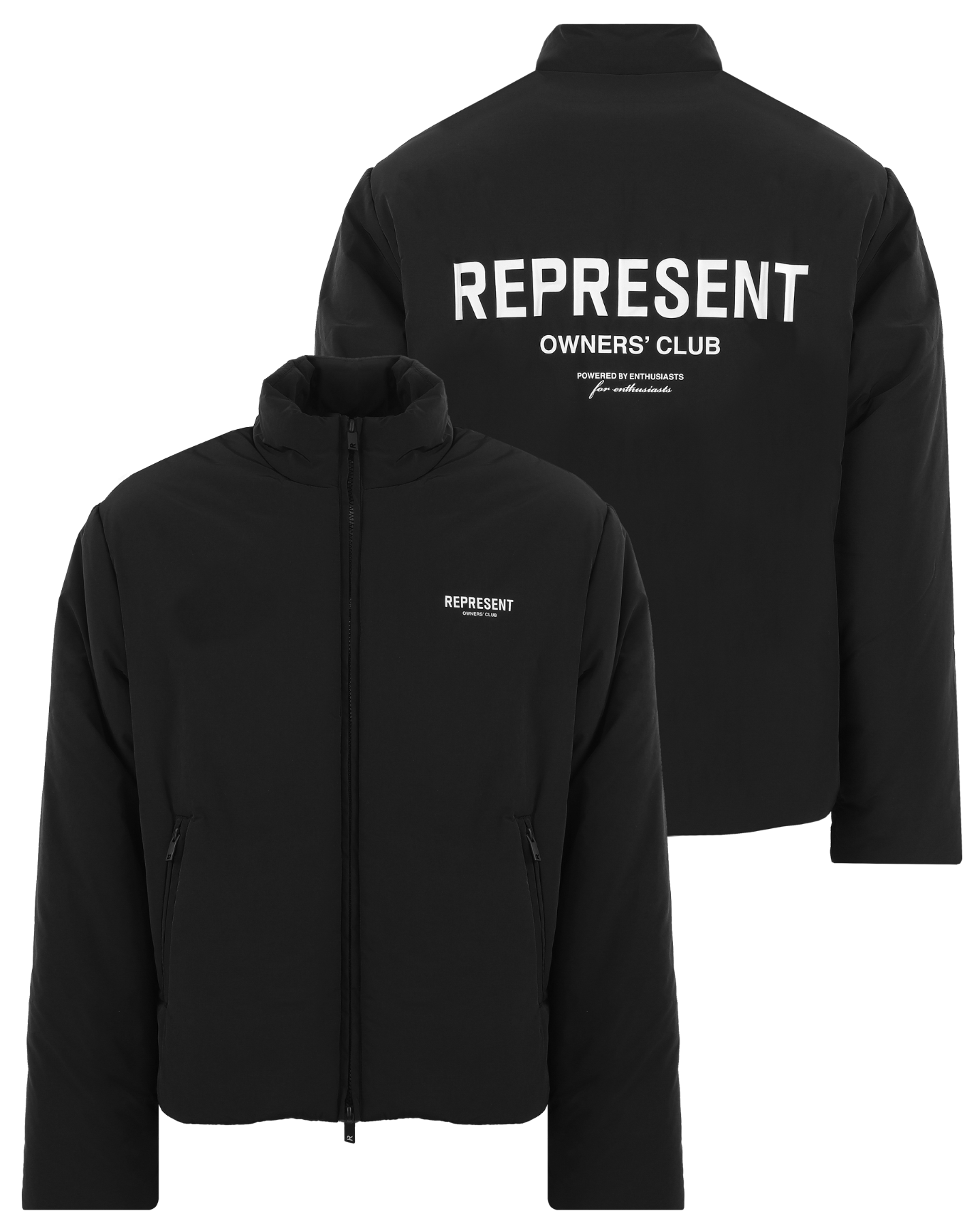Represent Heren Owners Club Wadded Jacket Zwar