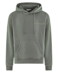 FLÂNEUR Men's DoubleLogo Washed Hoodie Beige — huidige kleur