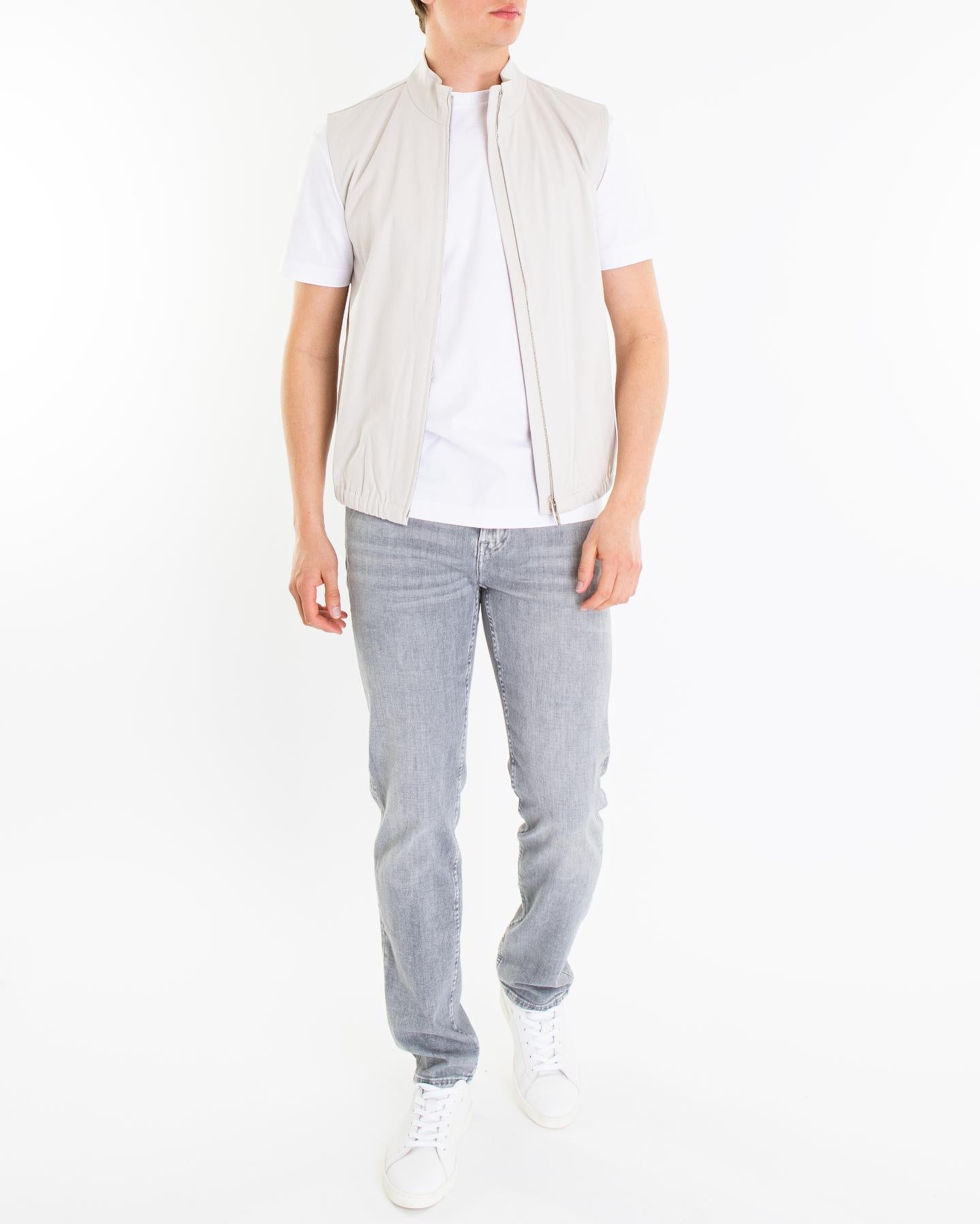 Heren Supima Bodywarmer Grijs