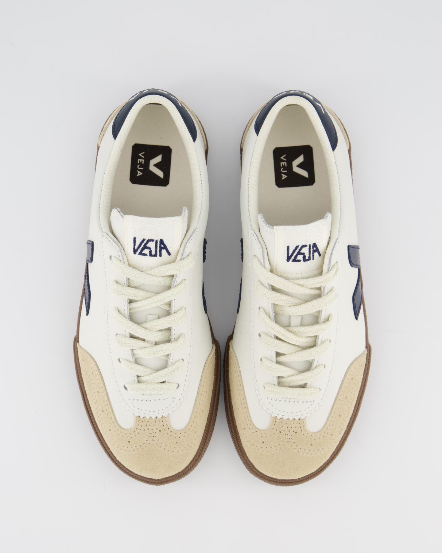 Dames Volley Sneaker Wit/Blauw