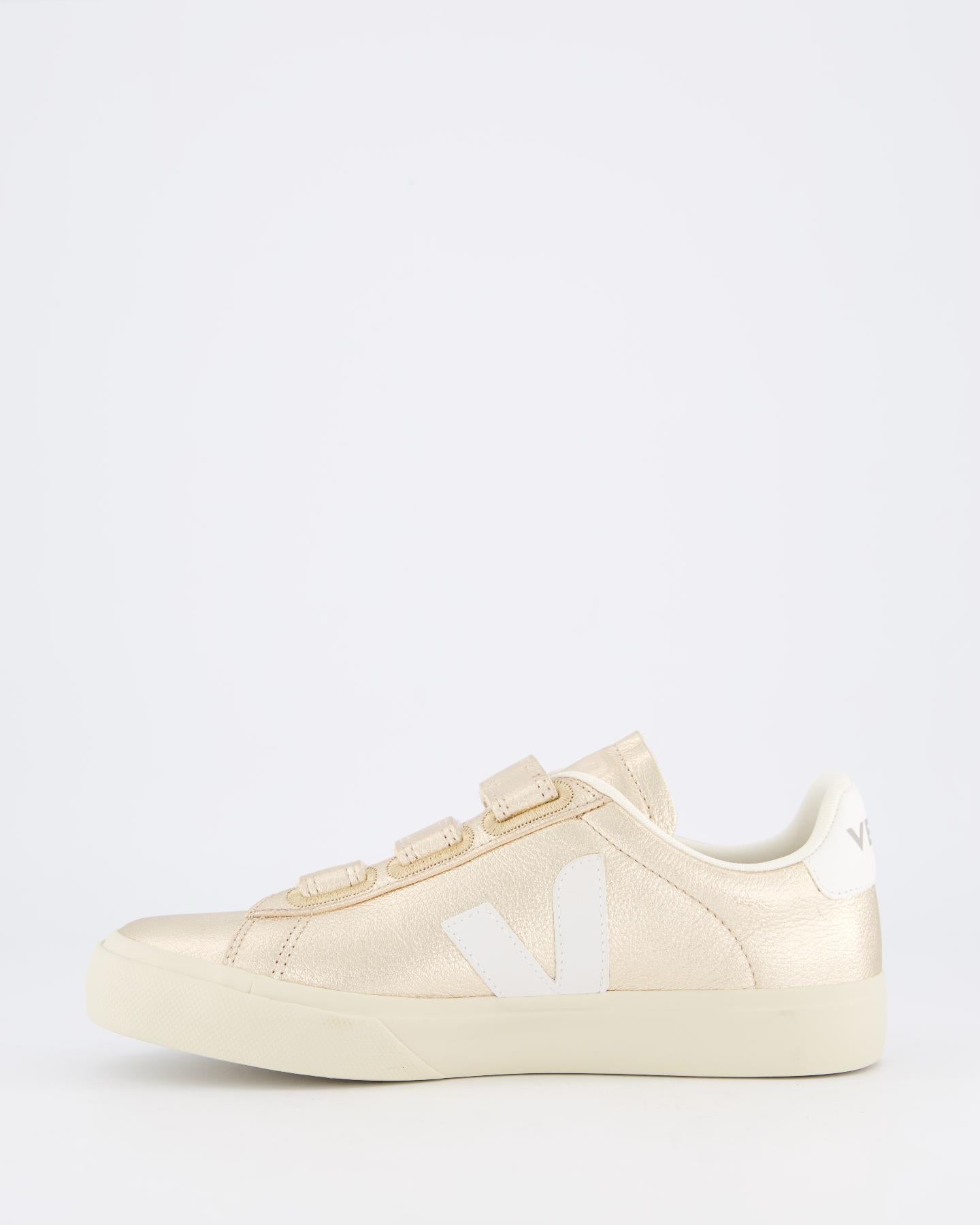 Veja Dames Recife Sneaker Leer Goud