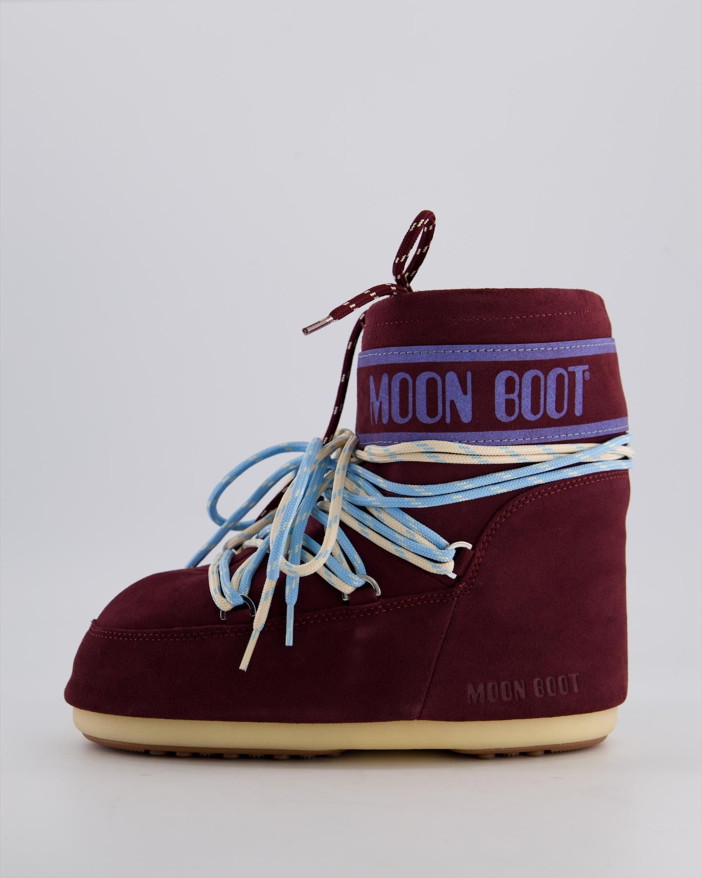 Dames Icon Low Suede Rood