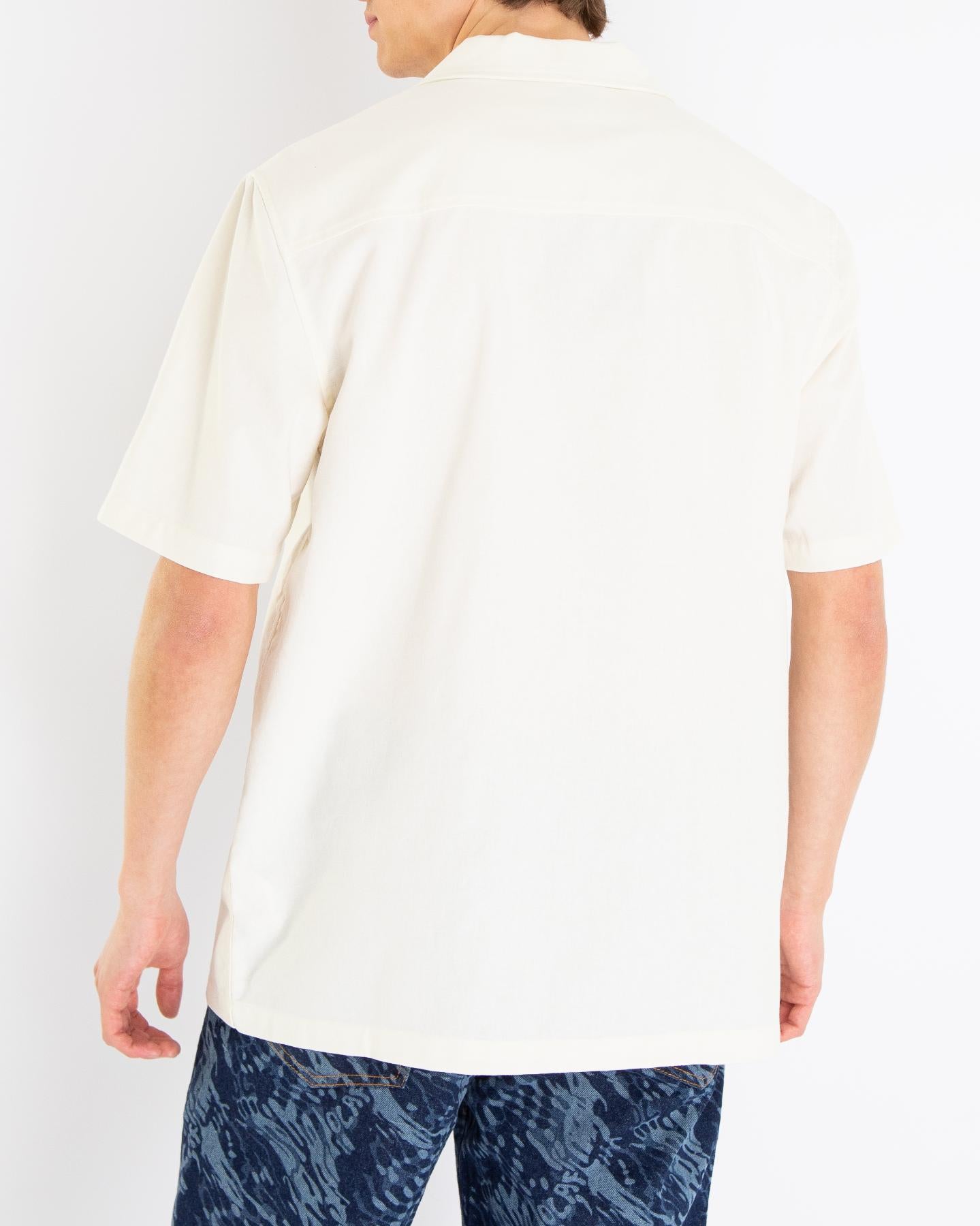 Men Cotton Linen SS Shirt