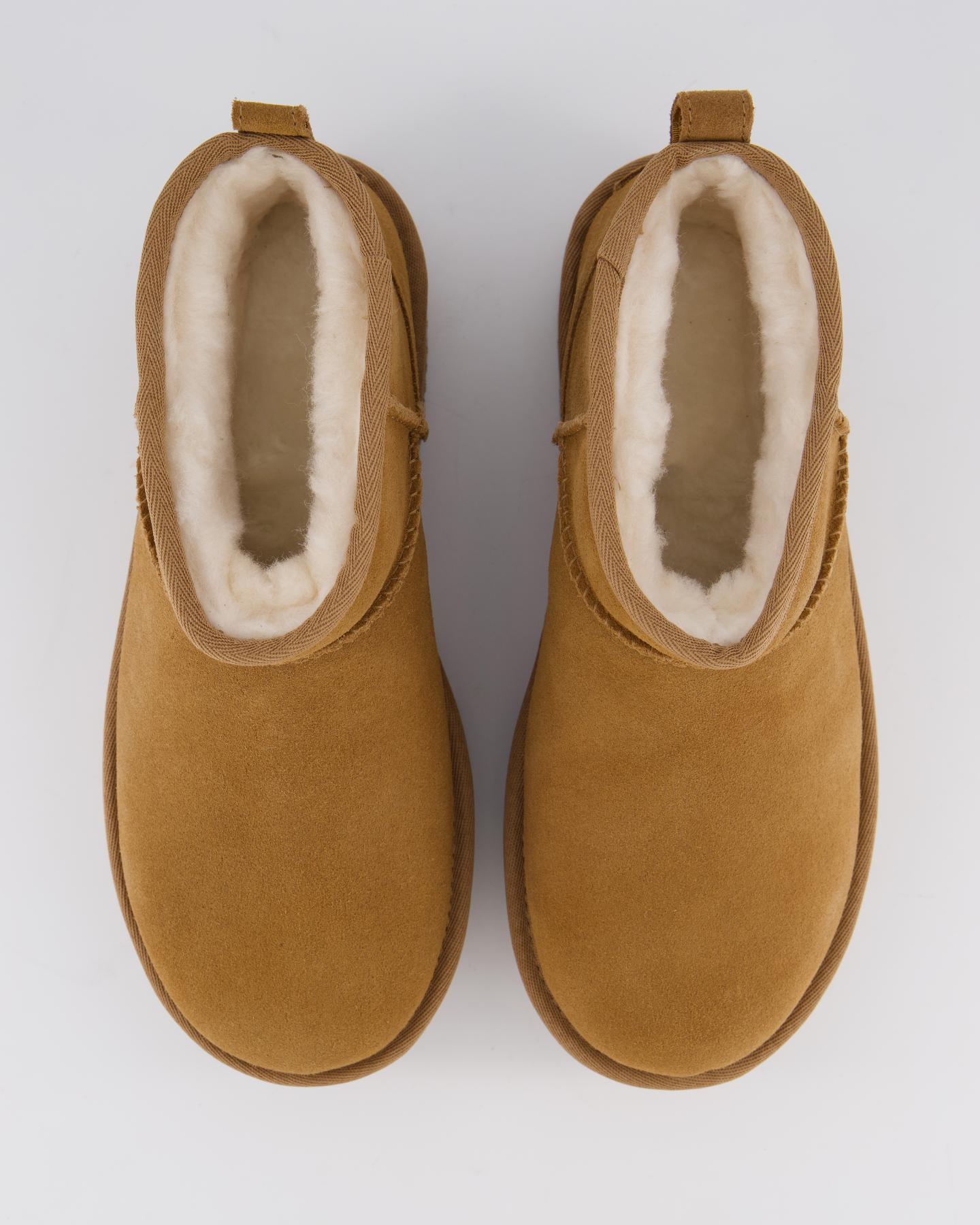 Women Ultra Mini Platform Chestnut