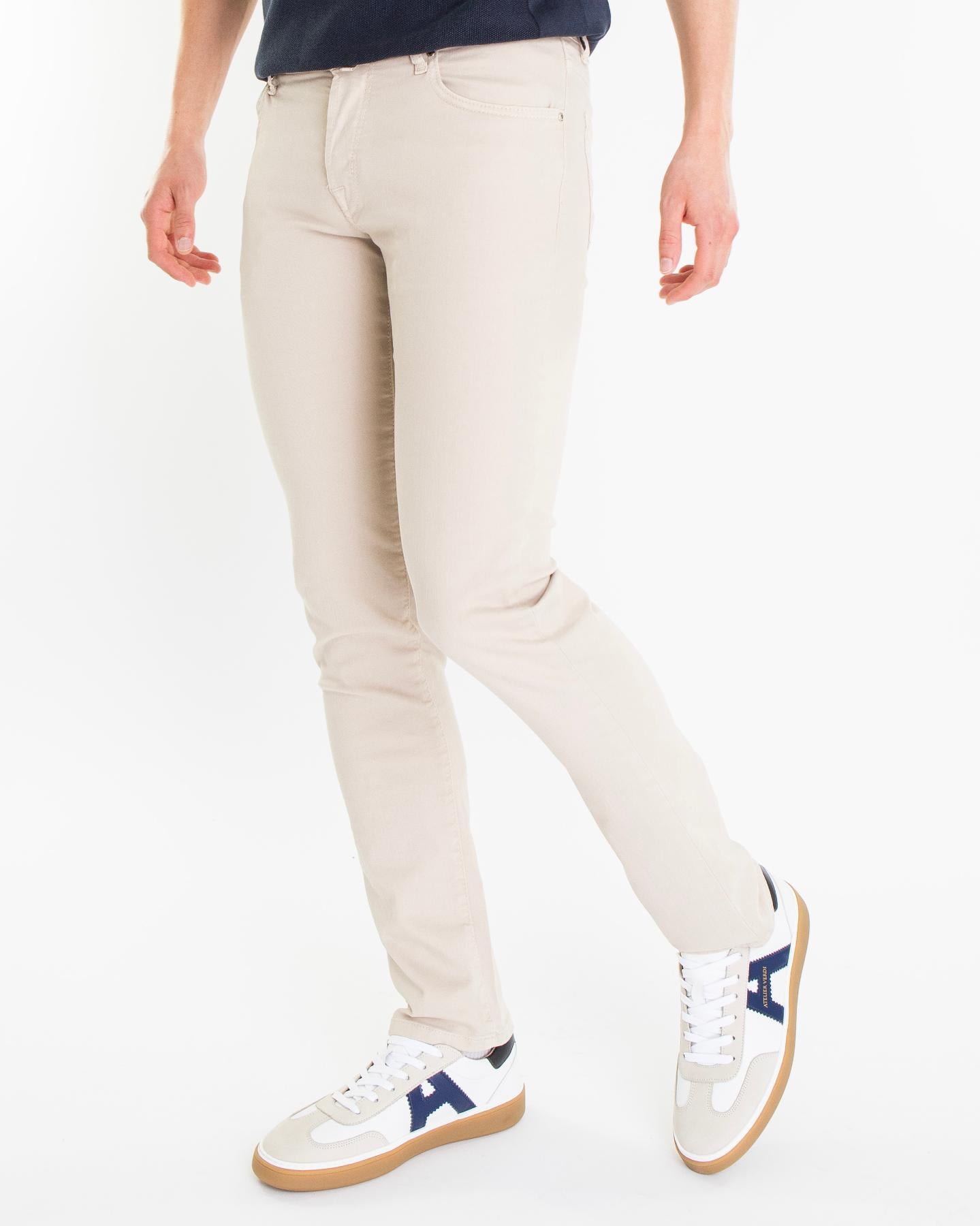 Heren Super Slim Fit Nick Beige