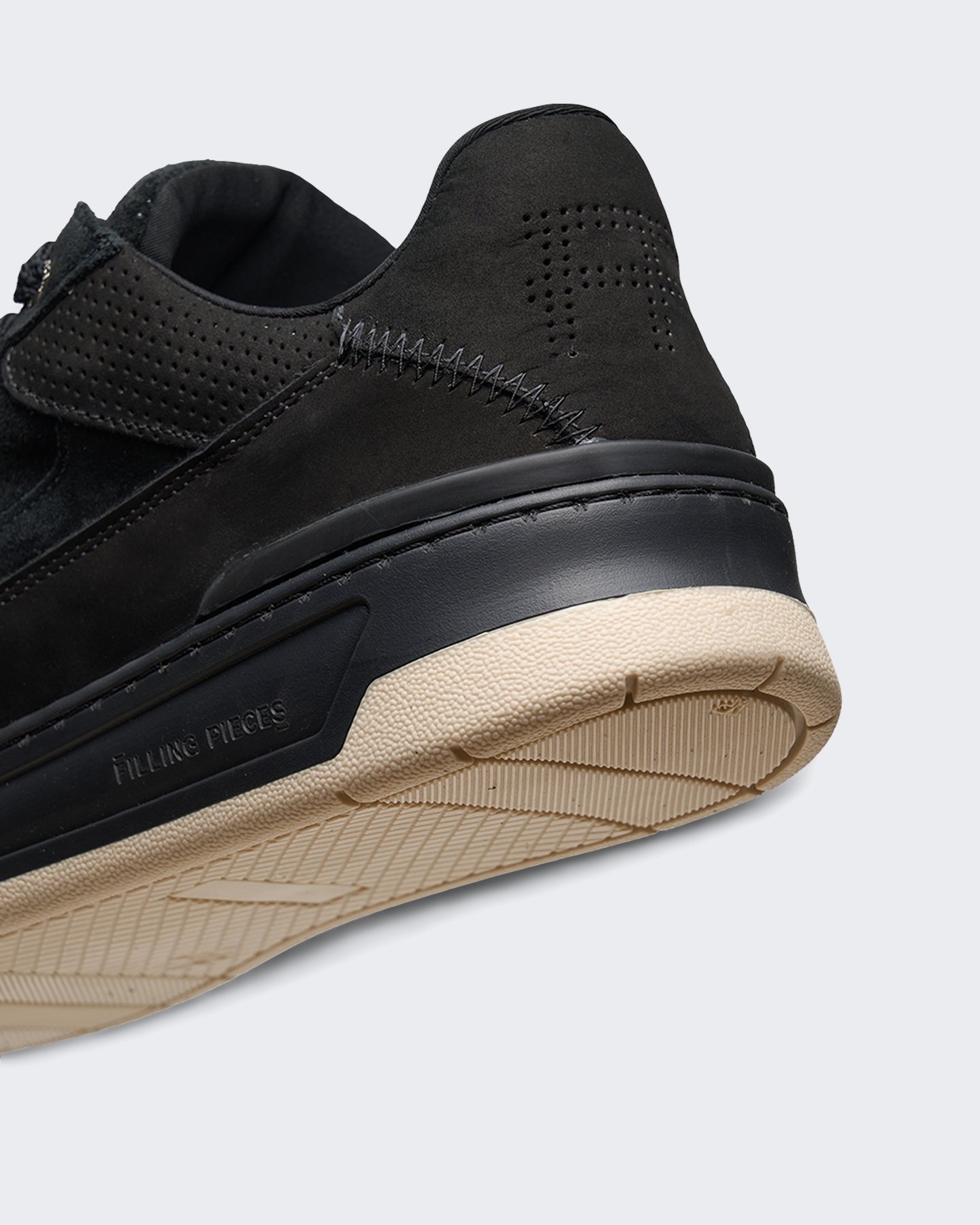 Filling Pieces Heren Cruiser suède sneaker in zwart - Eleganza.nl
