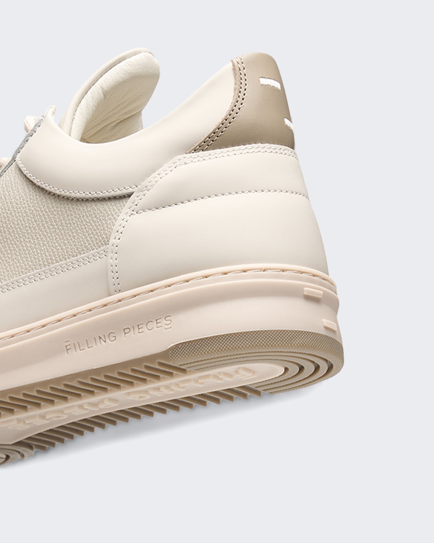 Filling Pieces Heren Low Top Tech Crumbs Sneaker in Off White en Off White - Eleganza.nl
