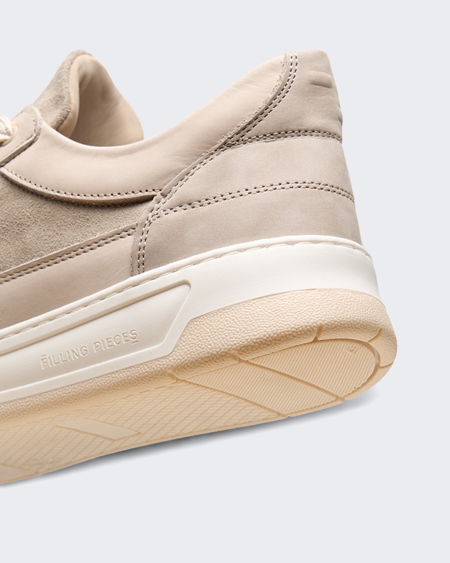 Filling Pieces Heren Low Vise Mix Sneaker in pure kleurstelling Wit - Eleganza.nl