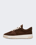 Filling Pieces Men's Low Vise Suede Sneaker in Chocolate Brown — huidige kleur