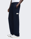 Men's Gebreide Trousers met getailleerde pasvorm Blue — huidige kleur