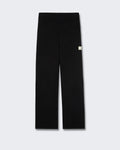 Men's Gebreide Trousers met getailleerde pasvorm Black