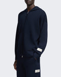 Men's Gebreide sweater met rits Blue — huidige kleur